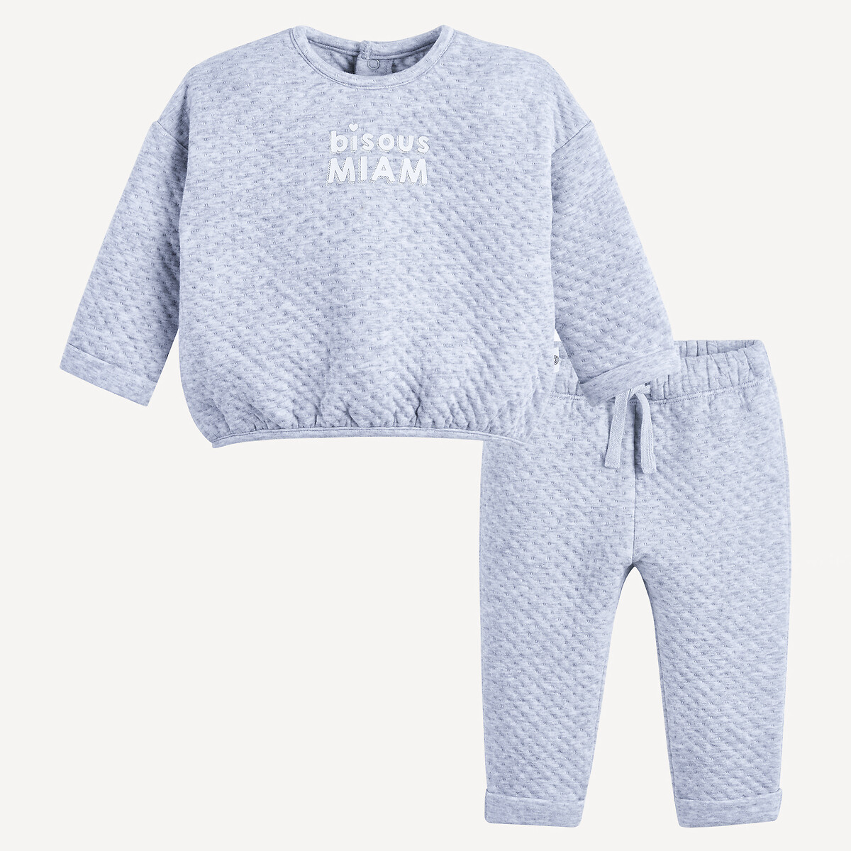 Σετ 2 τεμαχίων από ανάγλυφο φούτερ