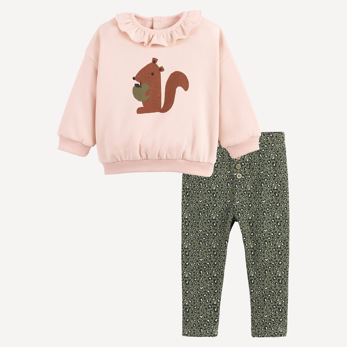 La Redoute Collections Σετ 2 τεμαχίων: φούτερ και κολάν