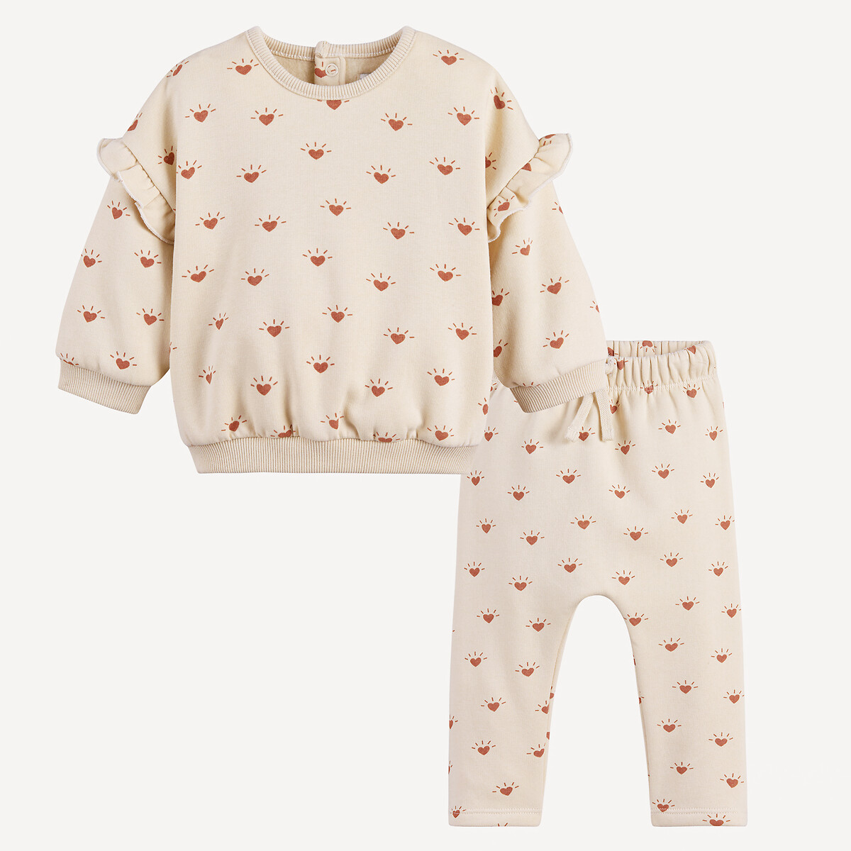 La Redoute Collections Σετ 2 τεμαχίων: φούτερ και φόρμα