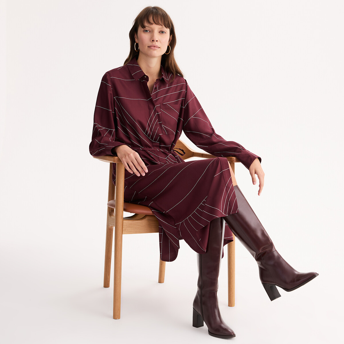 Anne Weyburn Ίσιο φόρεμα με γραφικό μοτίβο