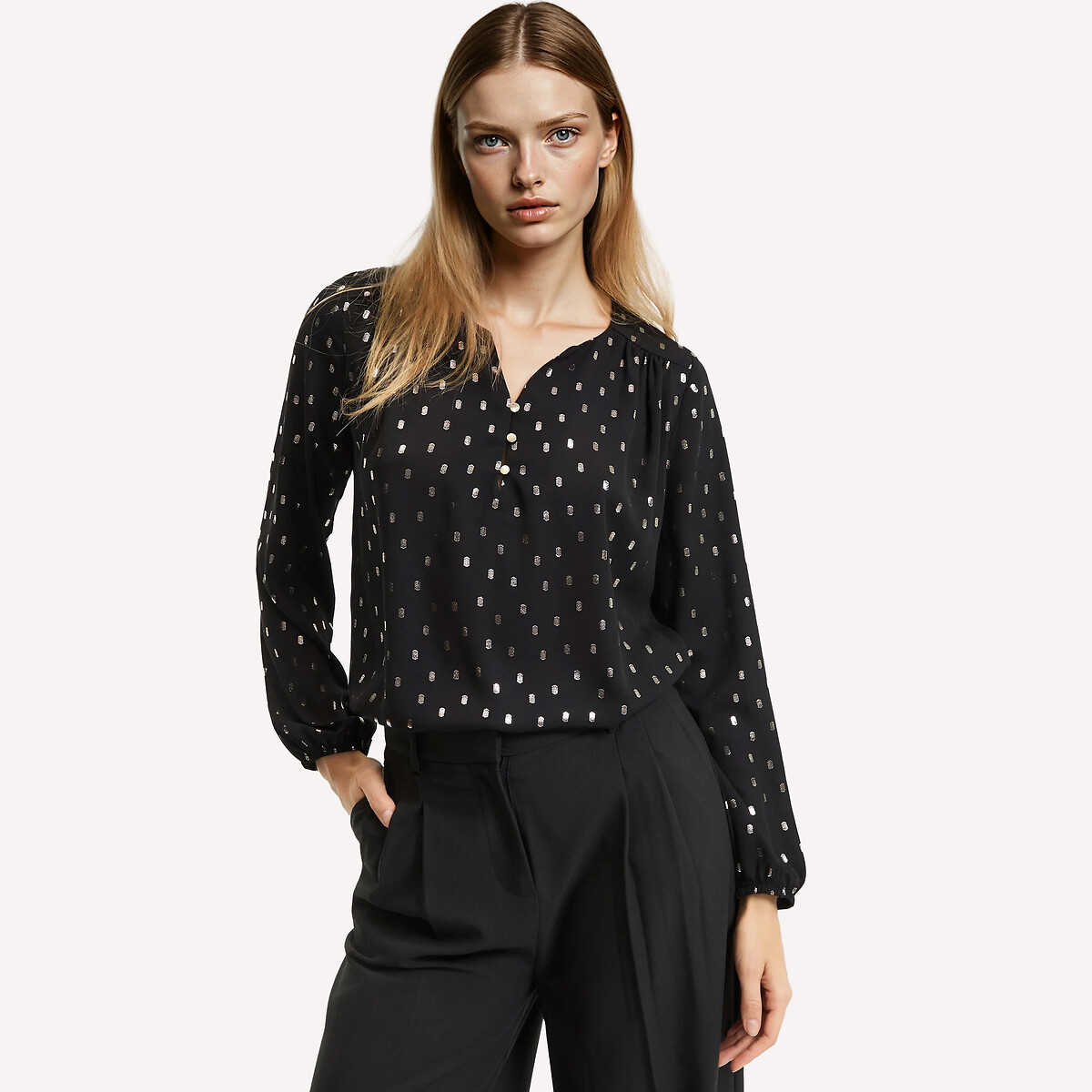 ANNE WEYBURN Μπλούζα με V λαιμόκοψη