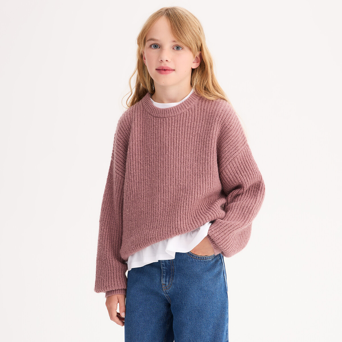 La Redoute Collections Πουλόβερ με στρογγυλή λαιμόκοψη