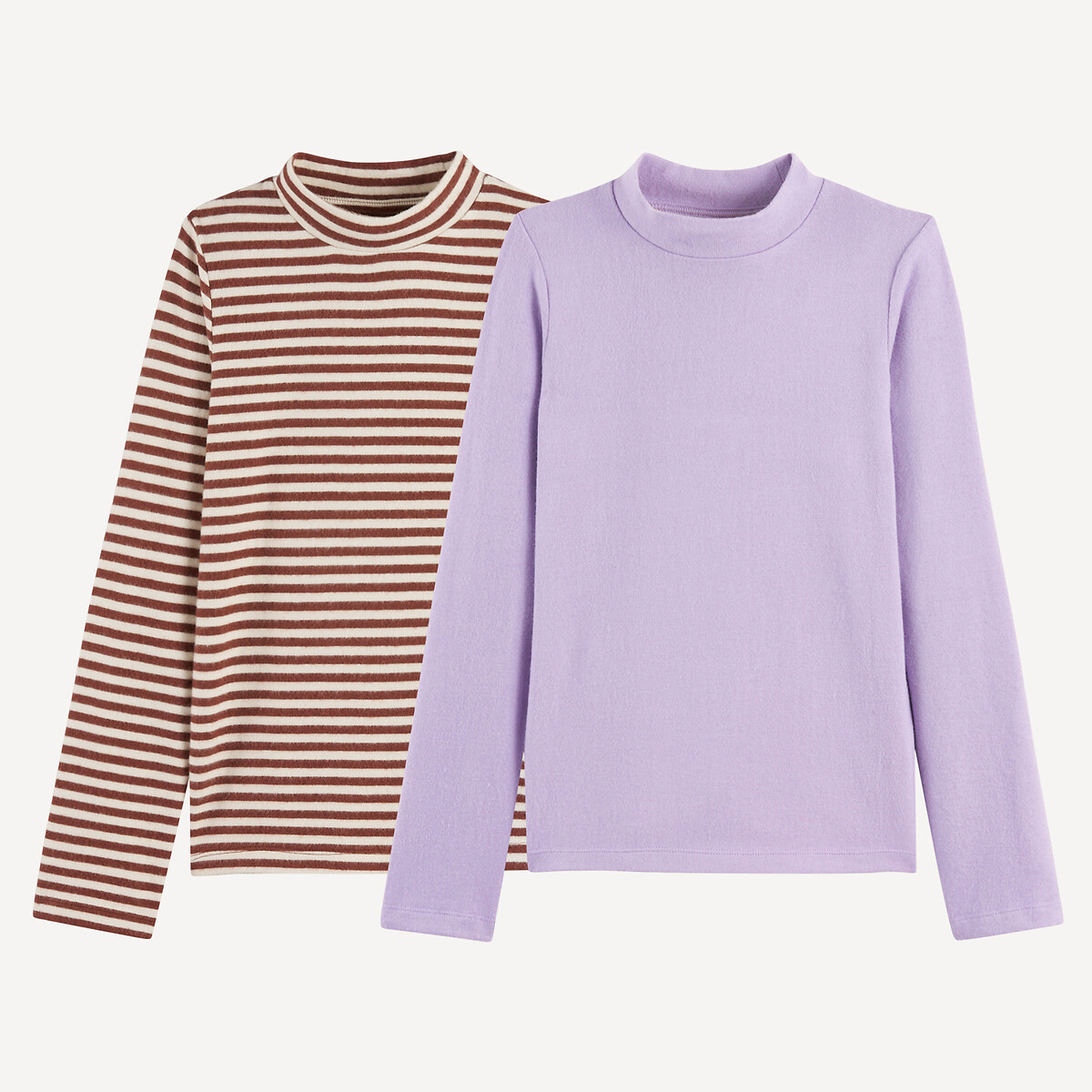 La Redoute Collections Σετ 2 ζεστά μπλουζάκια με ψηλό λαιμό