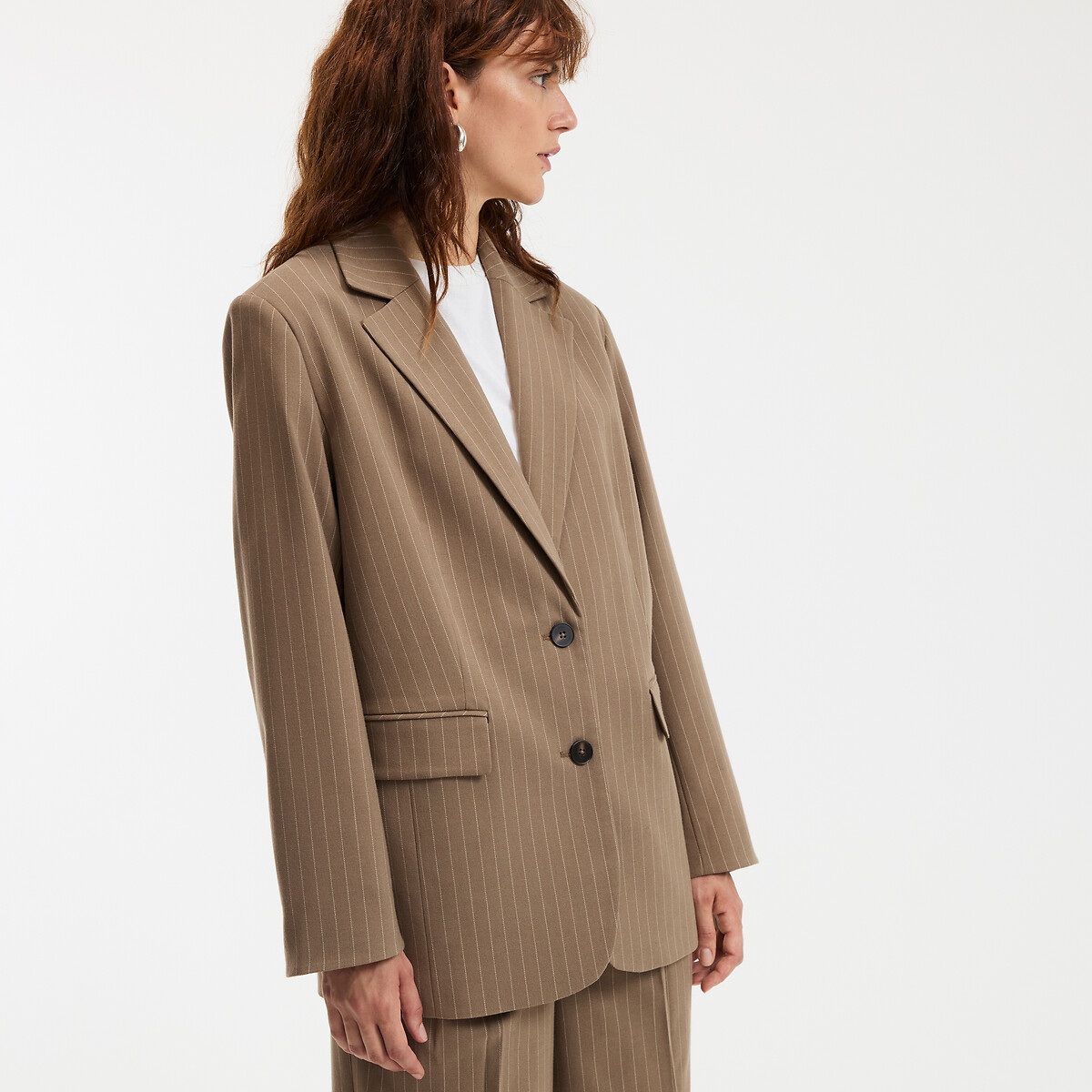 La Redoute Collections Μακρύ blazer oversized