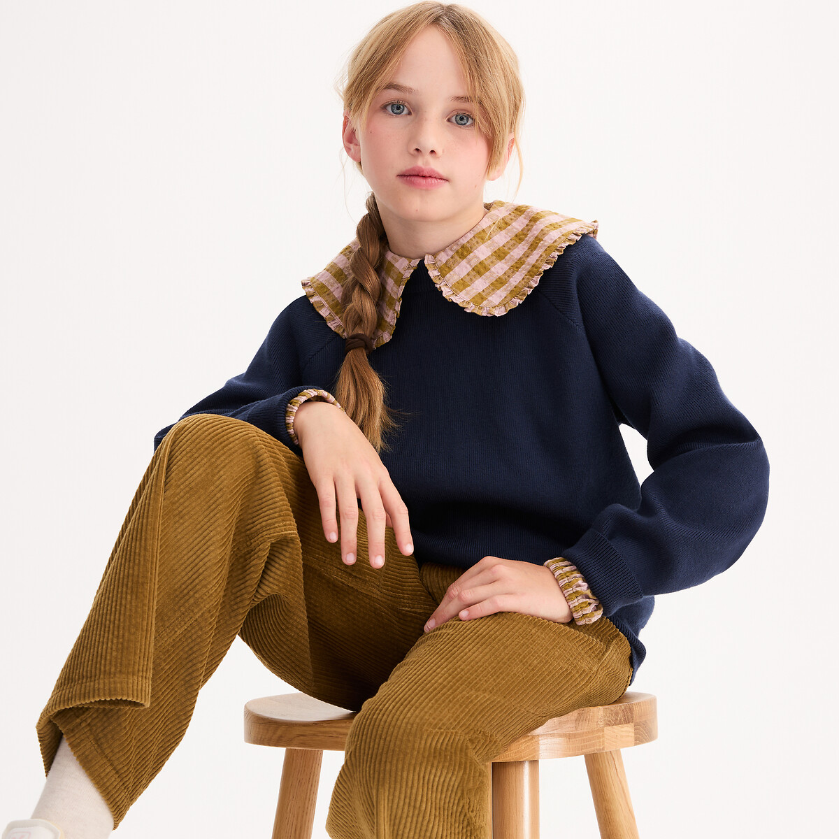 La Redoute Collections Πουλόβερ με στρογγυλή λαιμόκοψη από λεπτή πλέξη