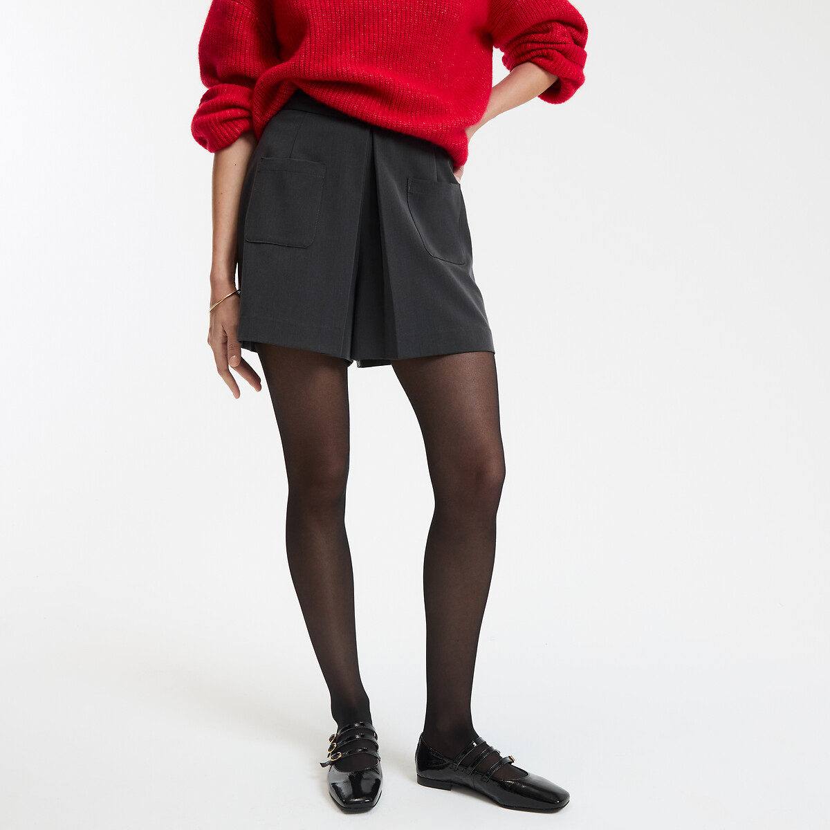 La Redoute Collections Σορτς με ψηλή μέση