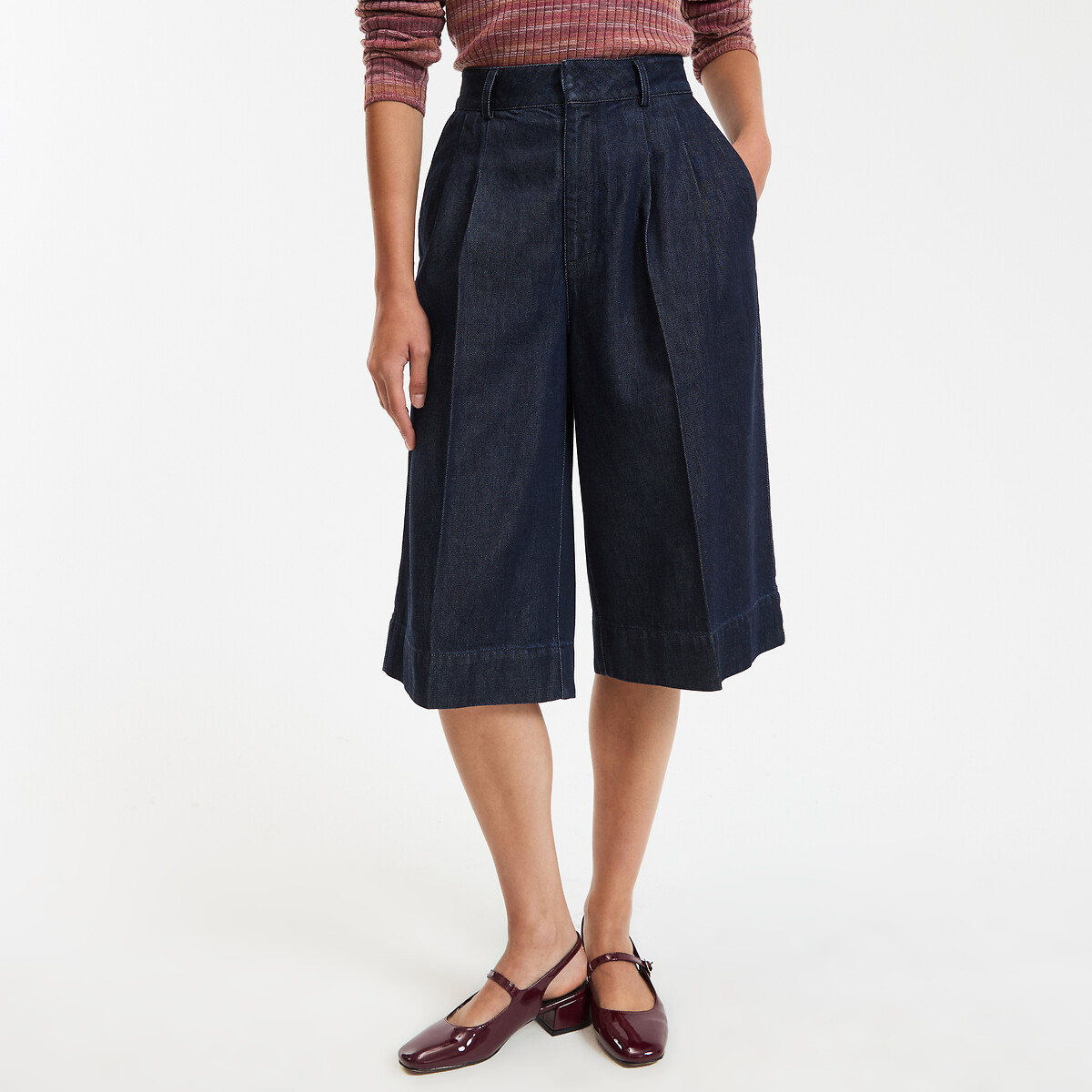 La Redoute Collections Βερμούδα με πιέτες