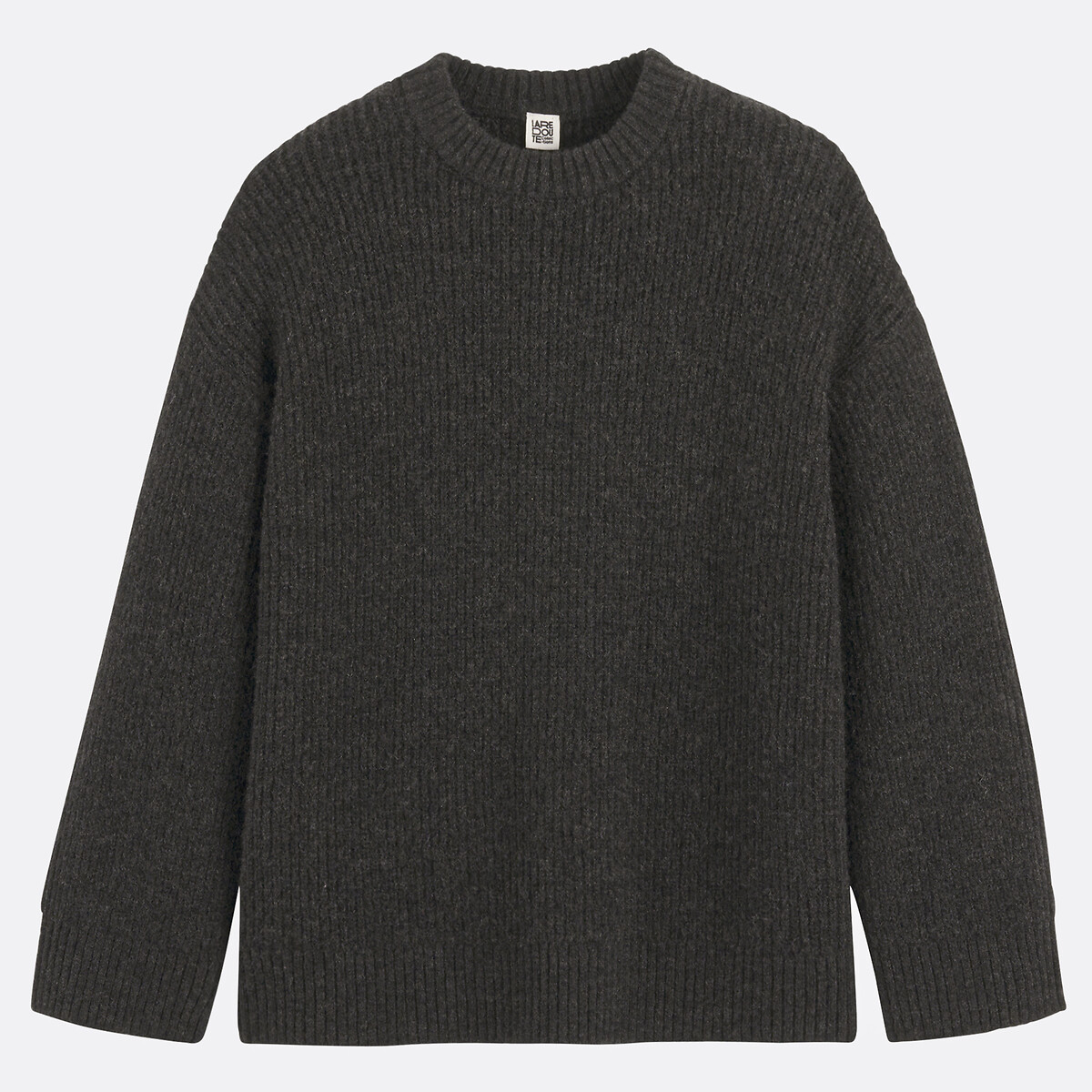 Πουλόβερ με στρογγυλό λαιμό σε λεπτή πλέξη με αφράτη υφή