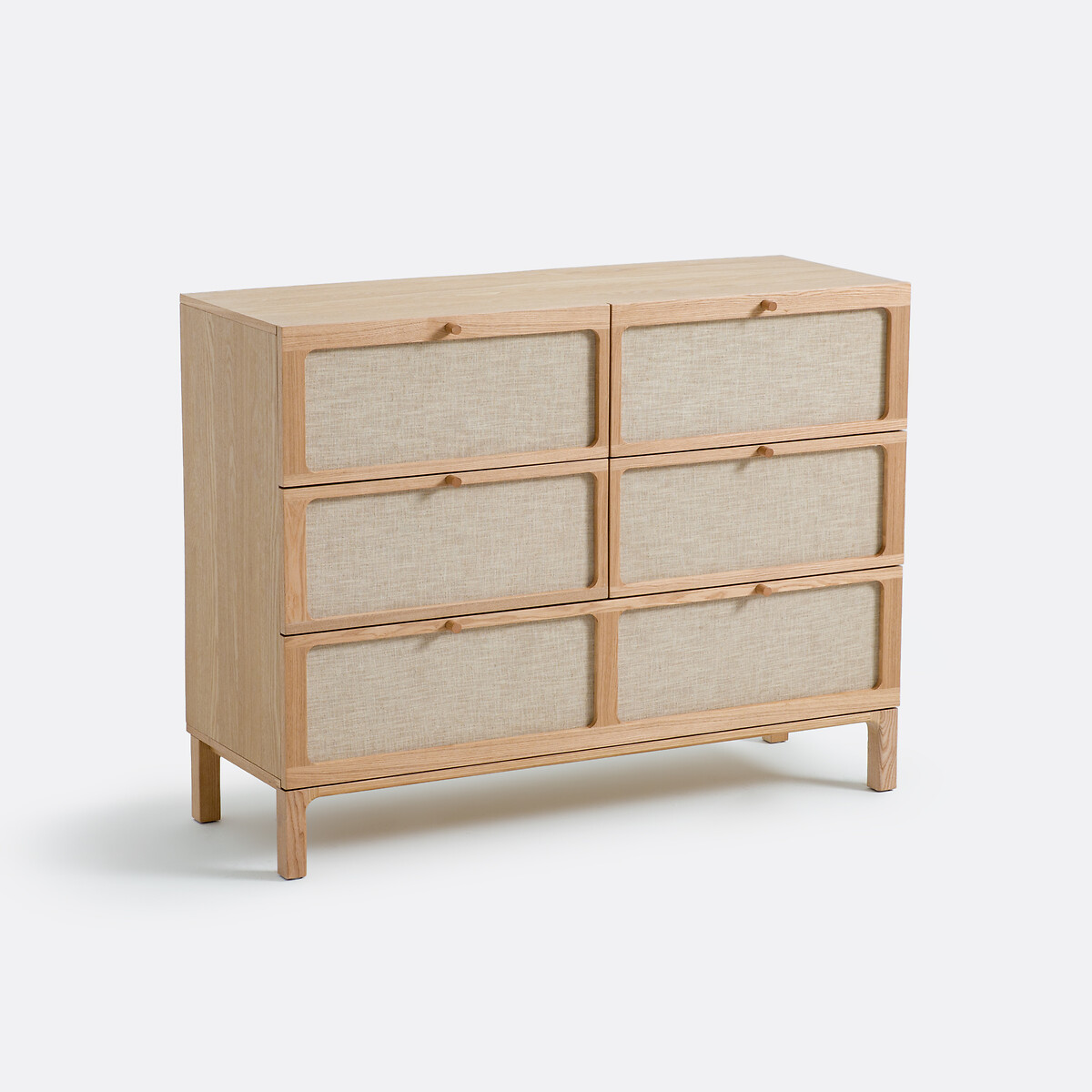 La Redoute Interieurs Συρταριέρα με 5 συρτάρια με λινή επένδυση Μ42xΠ120xΥ92cm