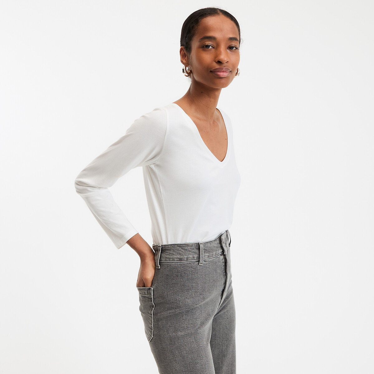 Μακρυμάνικο T-shirt από βιολογικό βαμβάκι