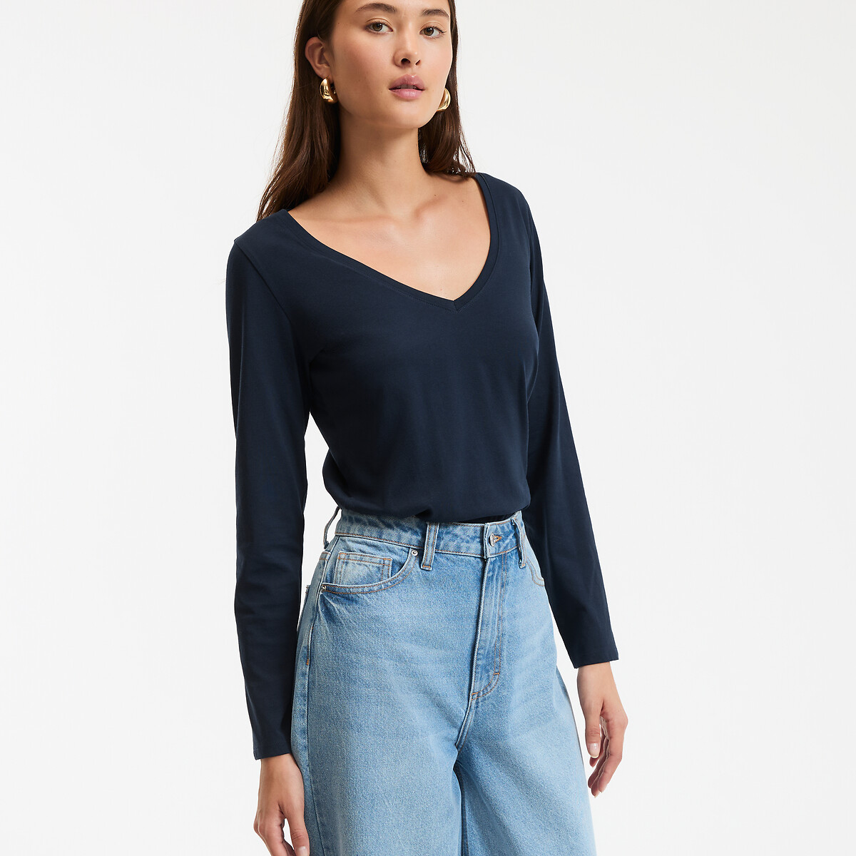 Μακρυμάνικο T-shirt από βιολογικό βαμβάκι