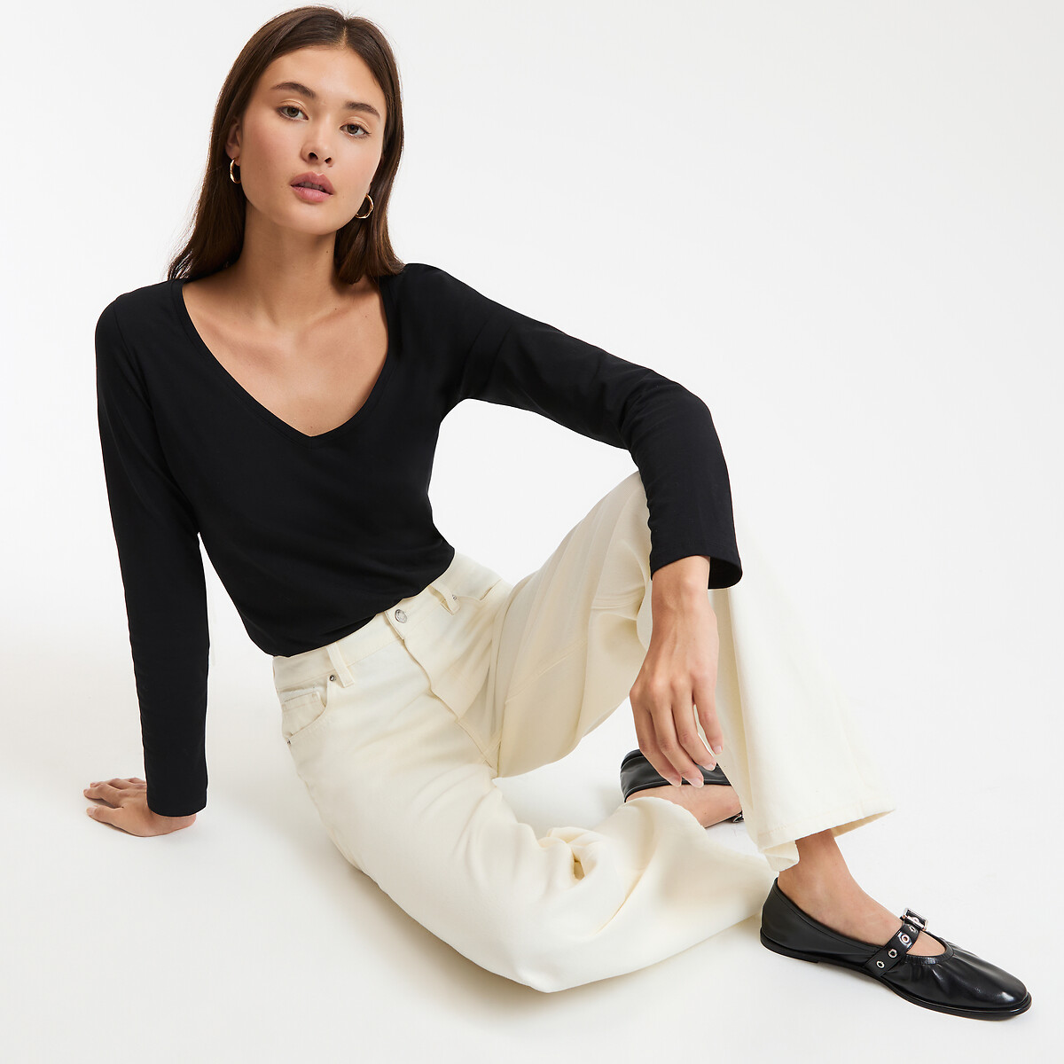 Μακρυμάνικο T-shirt από βιολογικό βαμβάκι