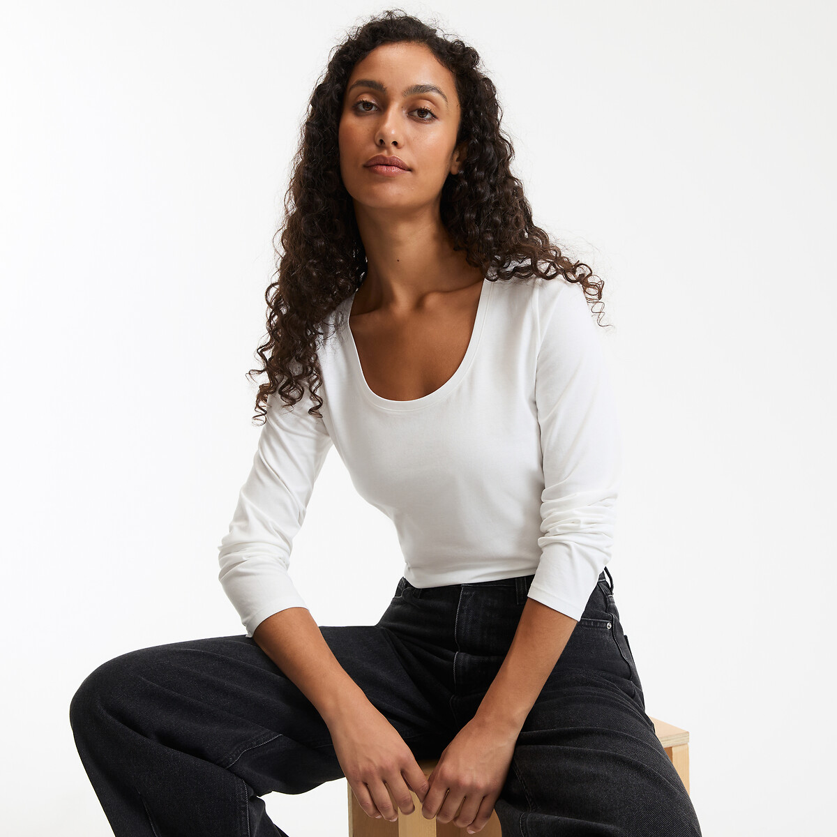 T-shirt από οργανικό βαμβάκι με μακριά μανίκια