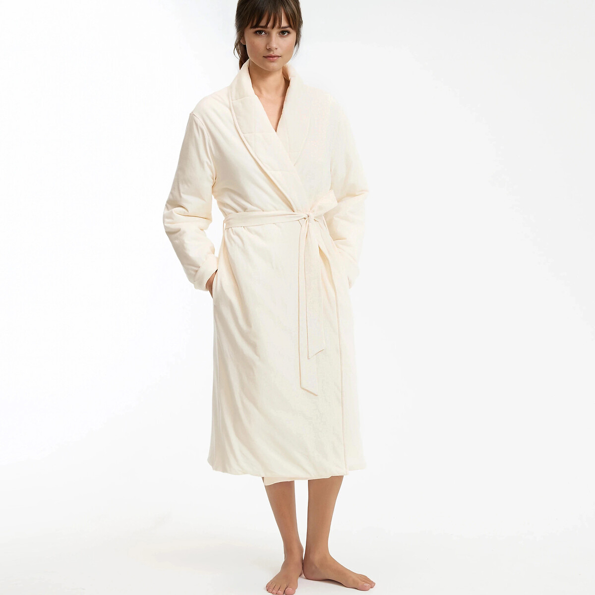 La Redoute Collections Ρόμπα με επένδυση από ζέρσεϊ