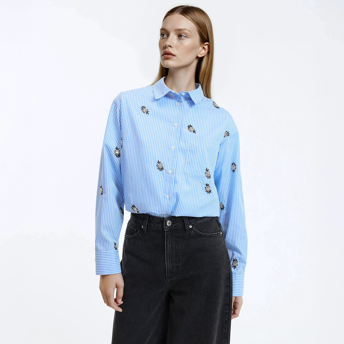 La Redoute Collections Ριγέ βαμβακερό πουκάμισο