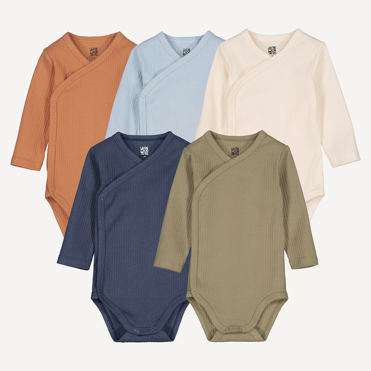 Σετ 5 φορμάκια με μακριά μανίκια για νεογέννητα