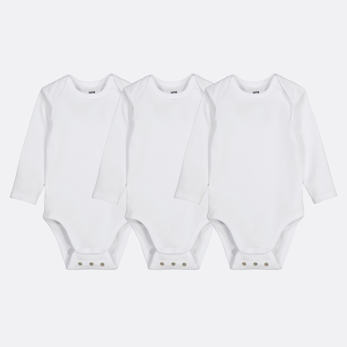 La Redoute Collections Σετ 3 φορμάκι με μακριά μανίκια και ρυθμιζόμενη εφαρμογή