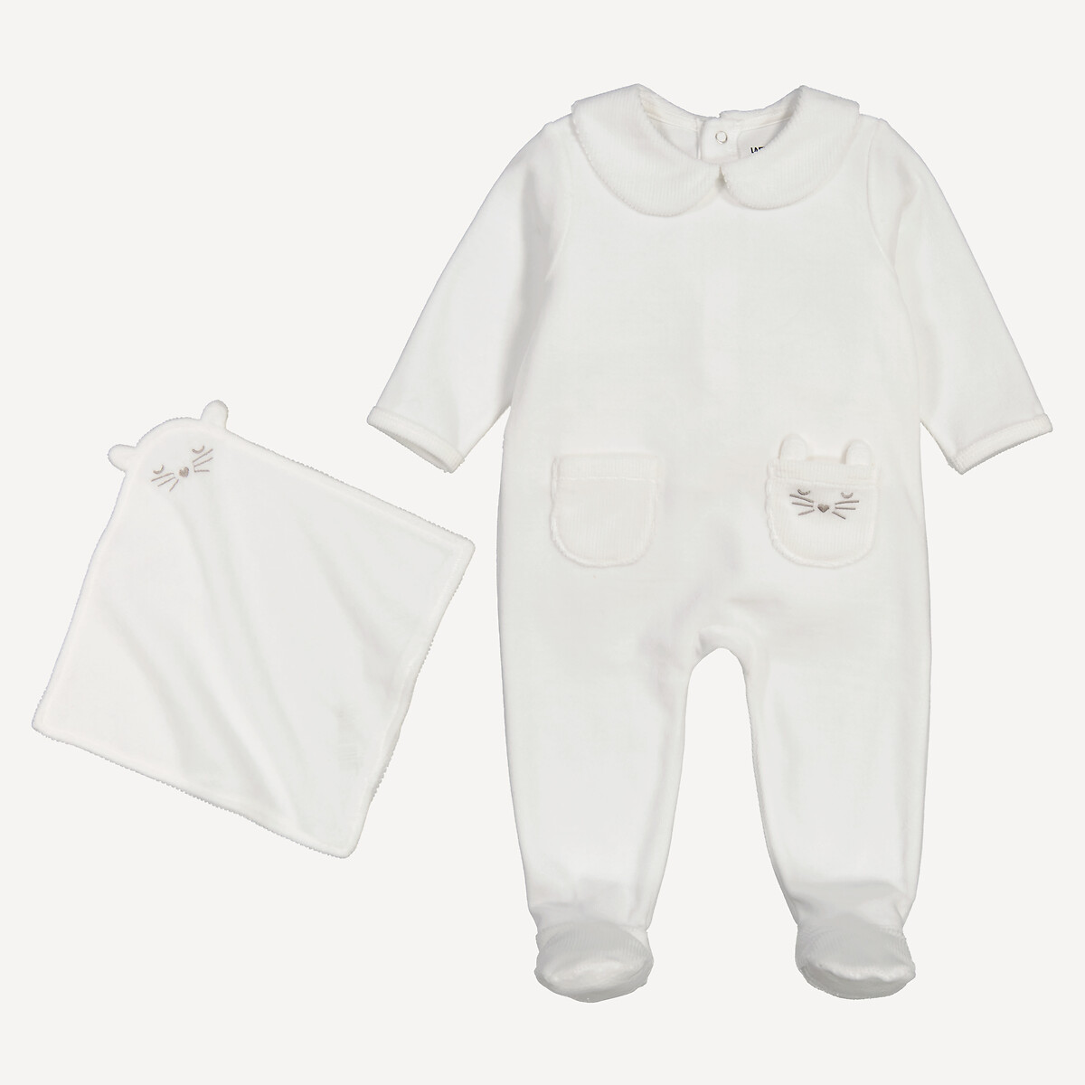 Σετ 2 τεμαχίων: πιτζάμα και λούτρινο κουκλάκι από βελούδο