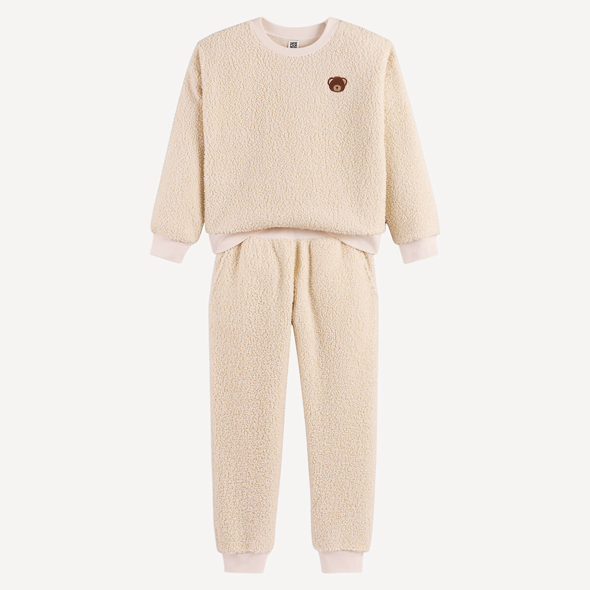 La Redoute Collections Πιτζάμα με μακριά μανίκια από ύφασμα σερπά