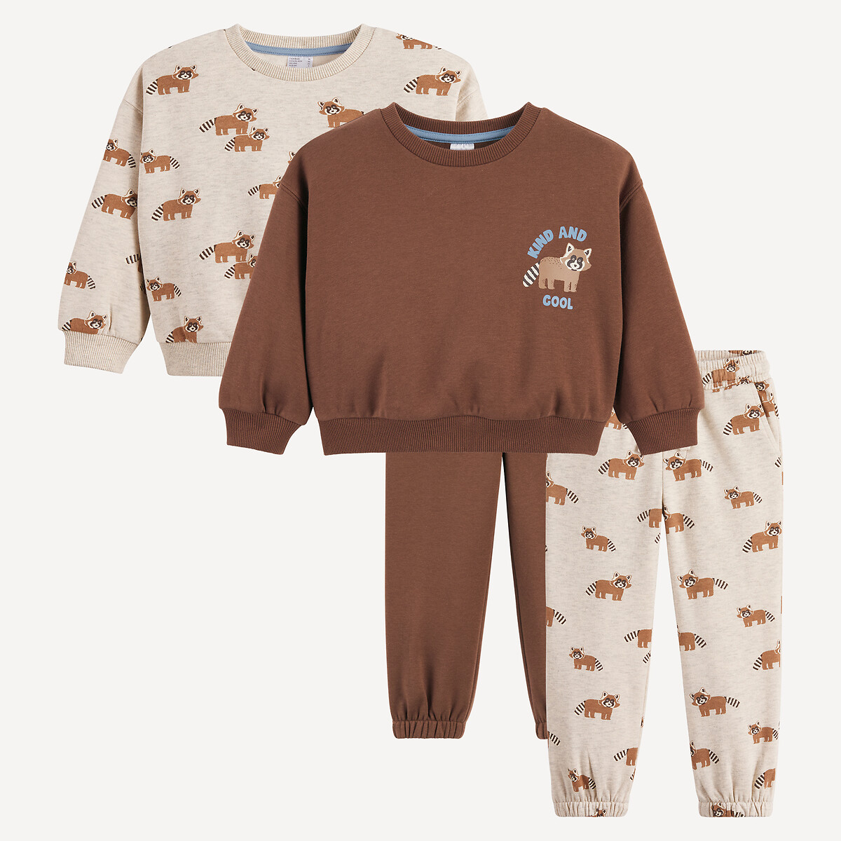 La Redoute Collections Σετ 2 συνόλων με φούτερ και παντελόνι