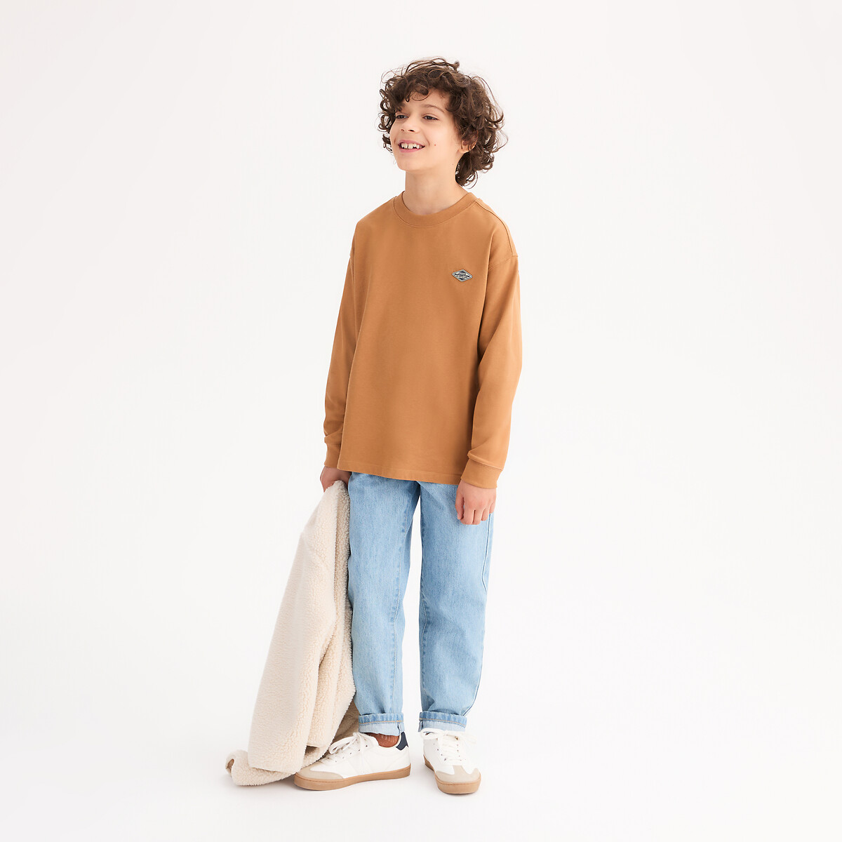 La Redoute Collections Μακρυμάνικο μπλουζάκι με στάμπα