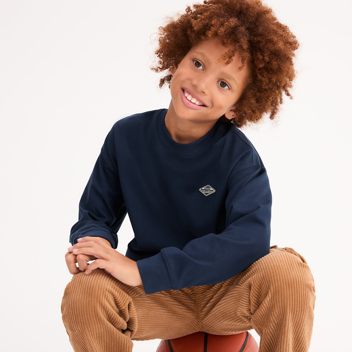 La Redoute Collections Μακρυμάνικο μπλουζάκι με στάμπα