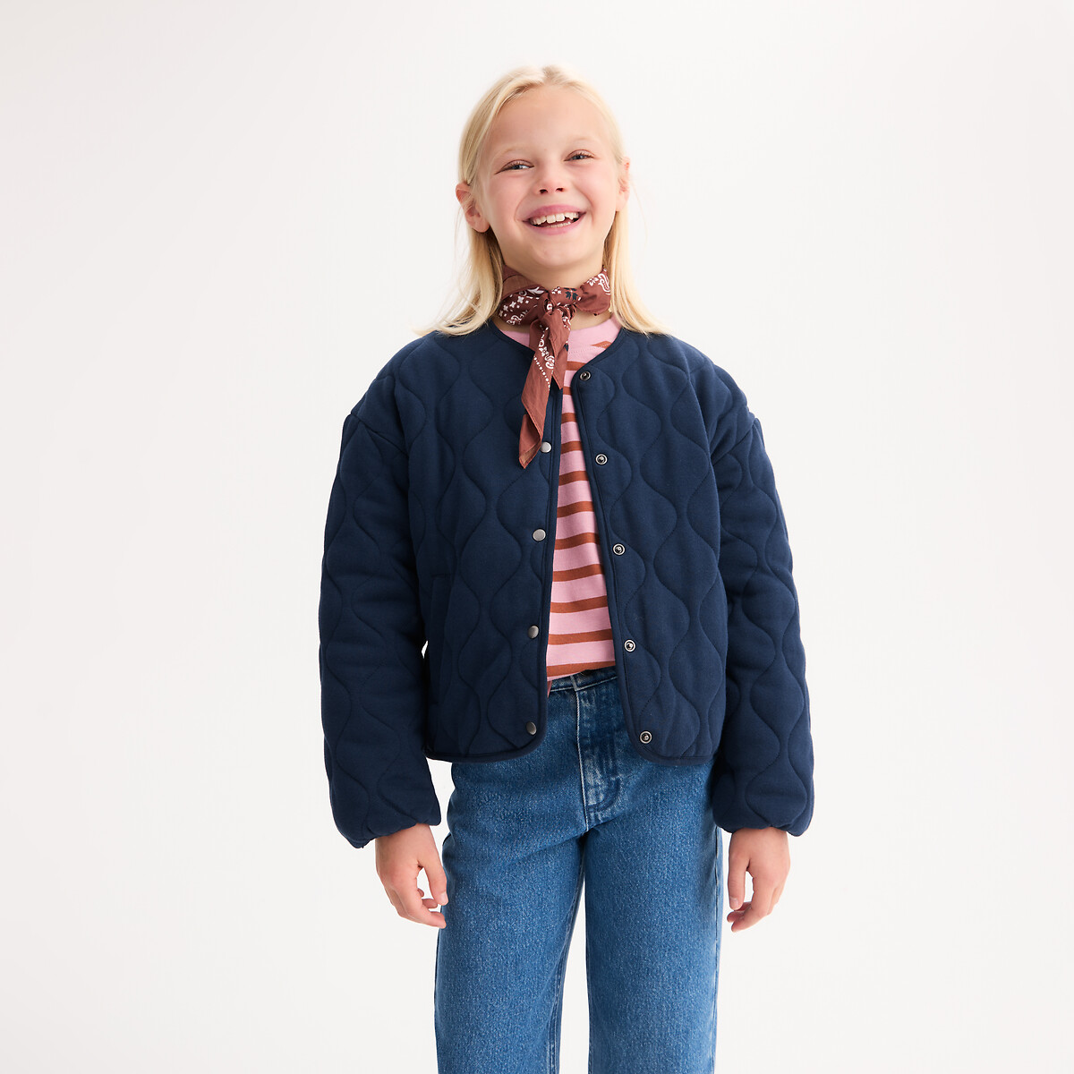 La Redoute Collections Καπιτονέ μπουφάν με κουμπιά μπροστά