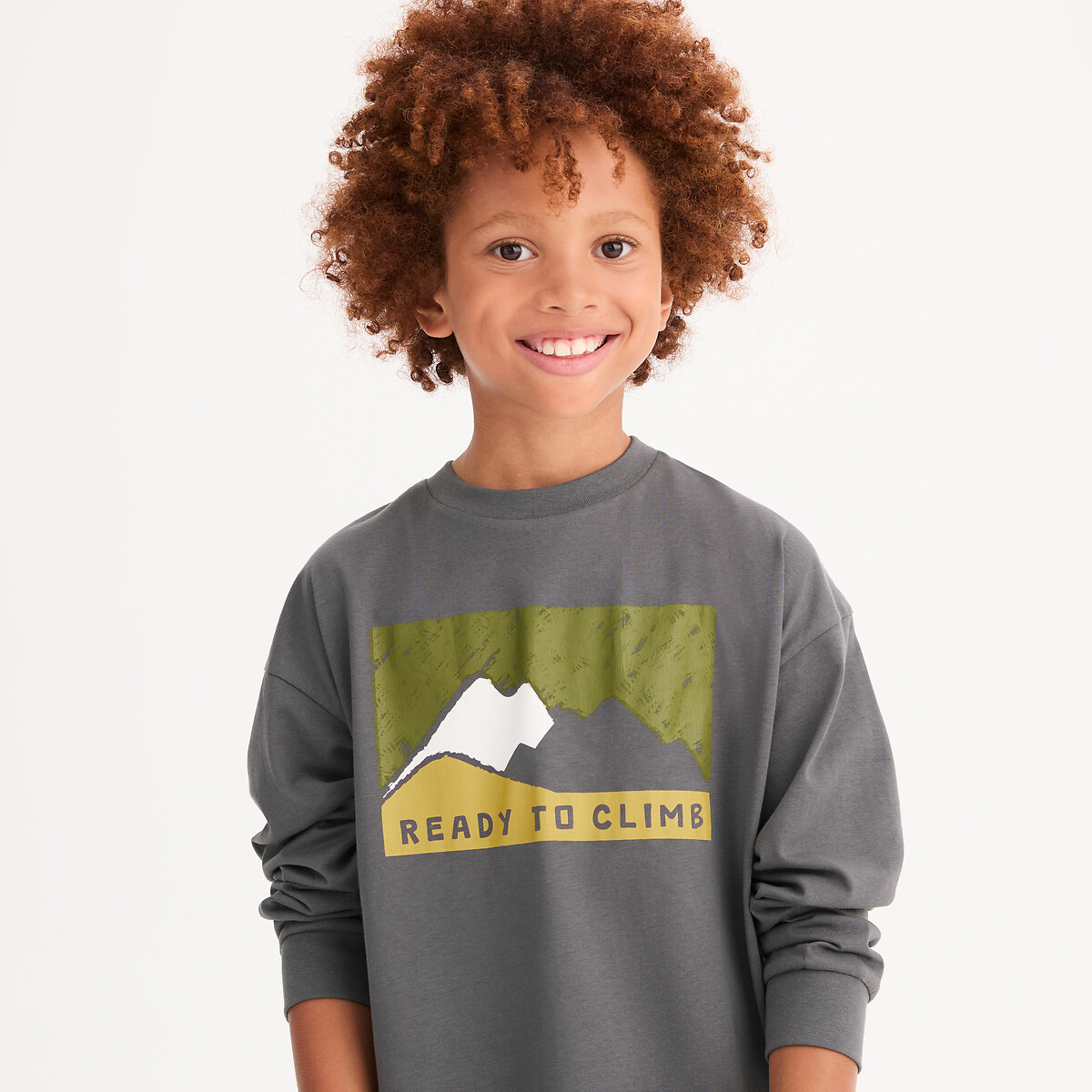 Μακρυμάνικο μπλουζάκι με στάμπα βουνά