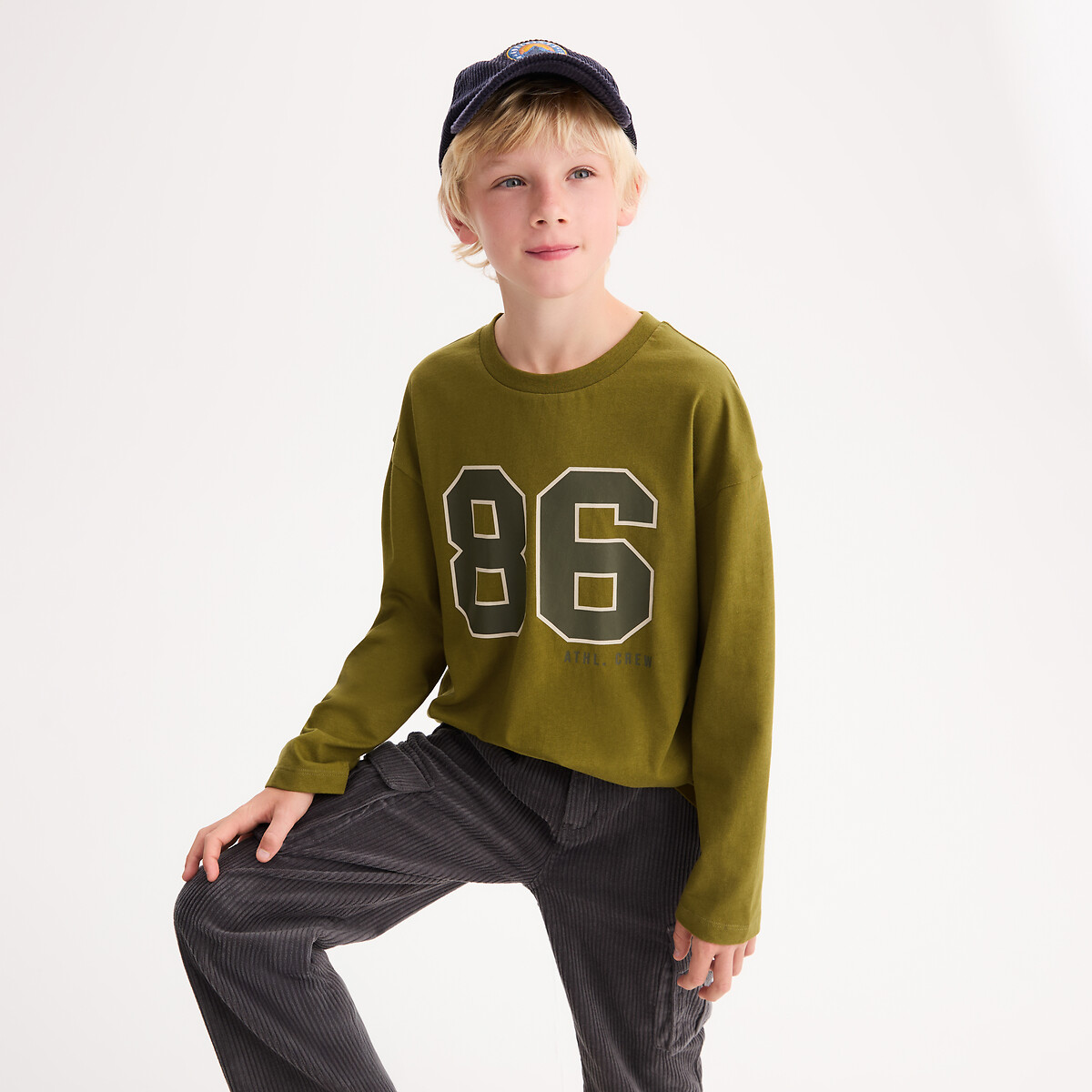 La Redoute Collections T-shirt oversized με μακριά μανίκια
