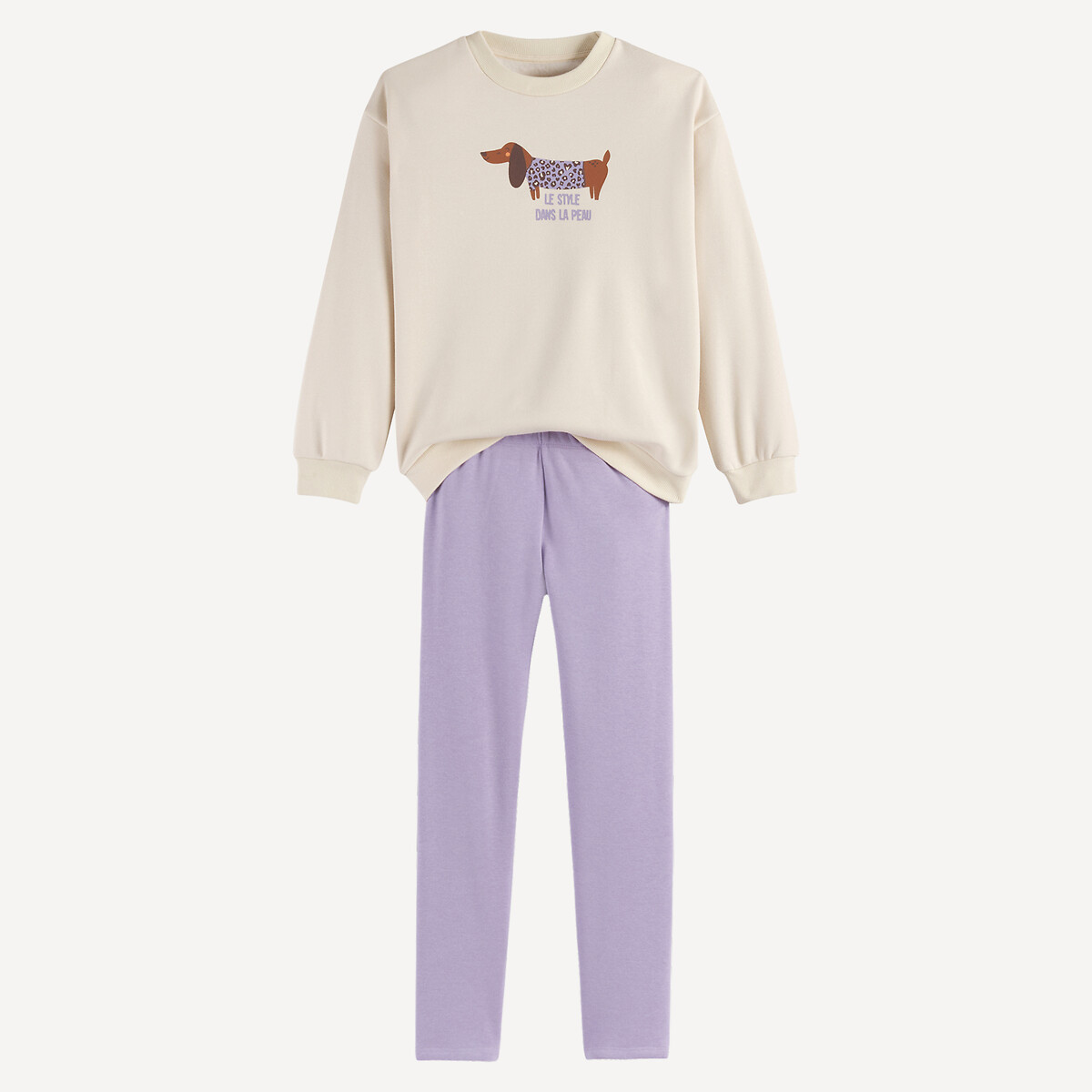 Πιτζάμα φούτερ με σχέδιο σκύλο