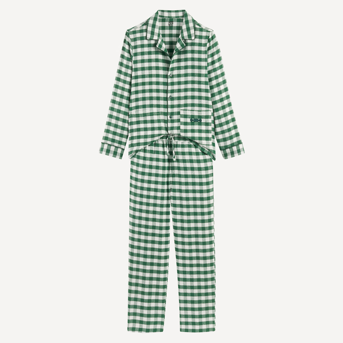 La Redoute Collections Πιτζάμα φανέλας με καρό σχέδιο