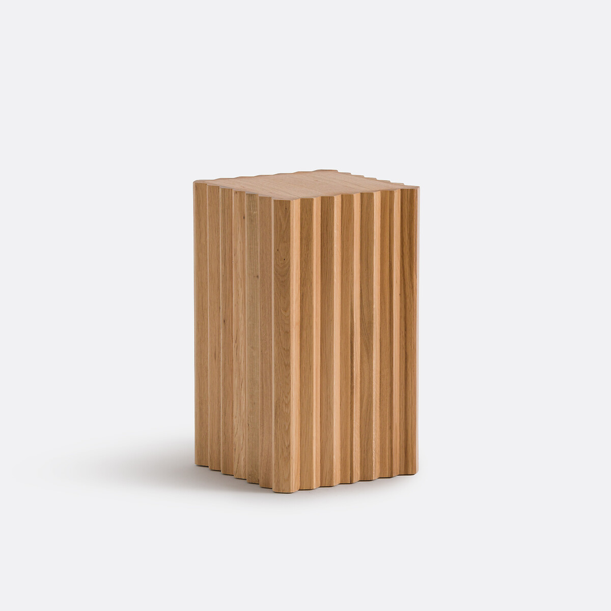 Βοηθητικό τραπεζάκι με επένδυση δρυός Μ30xΠ30xΥ50cm