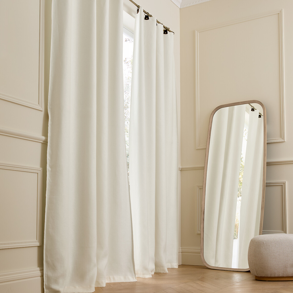 Κουρτίνα συσκότισης από προπλυμένο λινό 140x320 cm