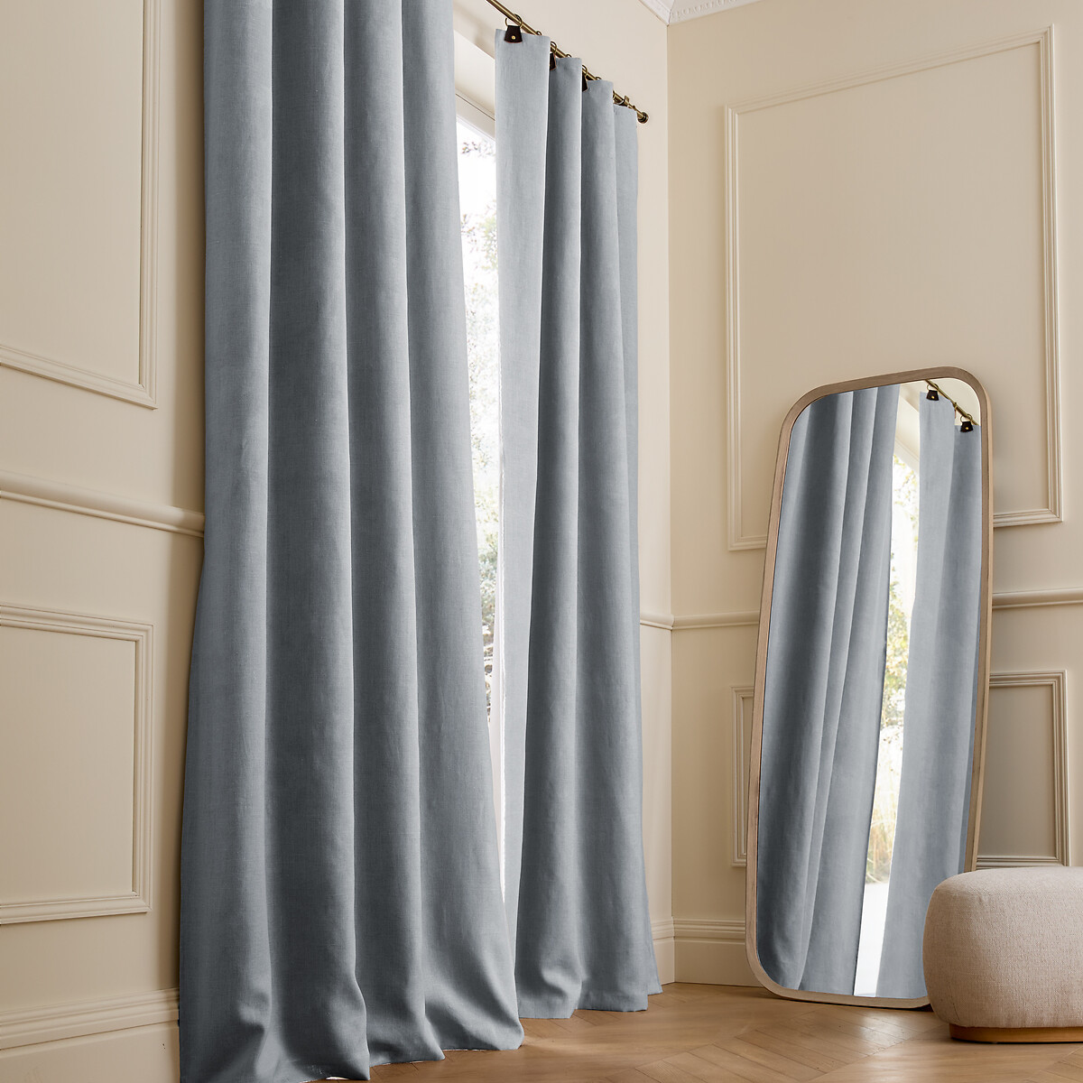 AM.PM Κουρτίνα συσκότισης από προπλυμένο λινό 140x320 cm