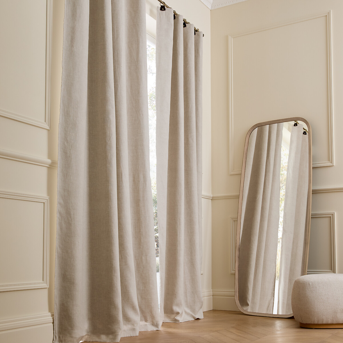 Κουρτίνα συσκότισης από προπλυμένο λινό 140x180 cm