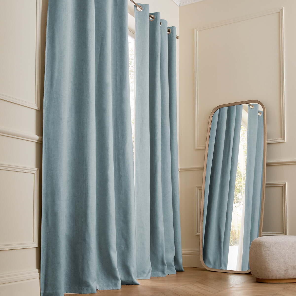 Κουρτίνα συσκότισης από προπλυμένο λινό 140x220 cm