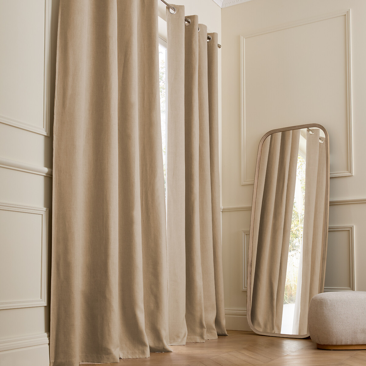 Κουρτίνα συσκότισης από προπλυμένο λινό 140x220 cm