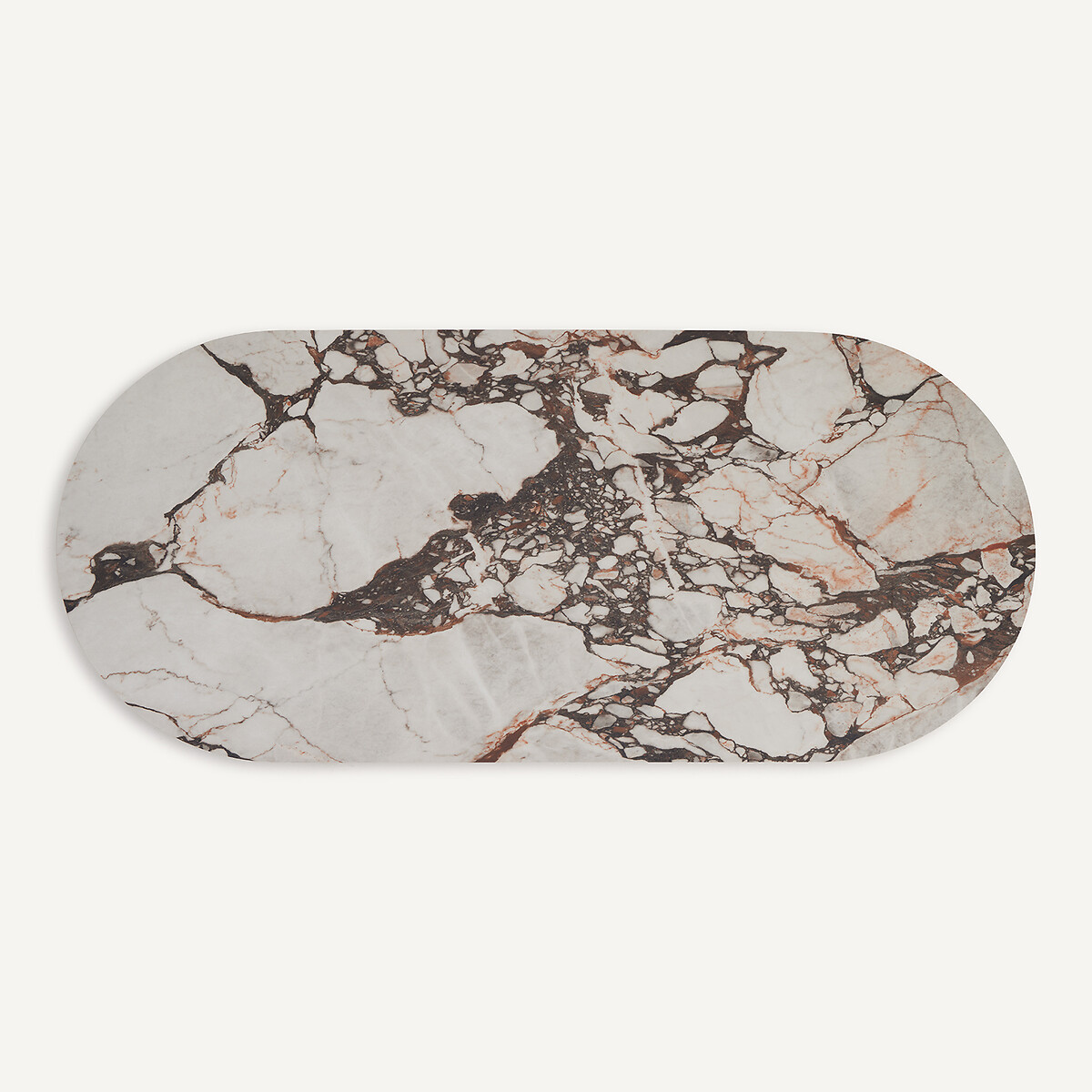 Οβάλ κεραμική επιφάνεια τραπεζιού 220 εκ. Μ100xΠ220xΥ3cm