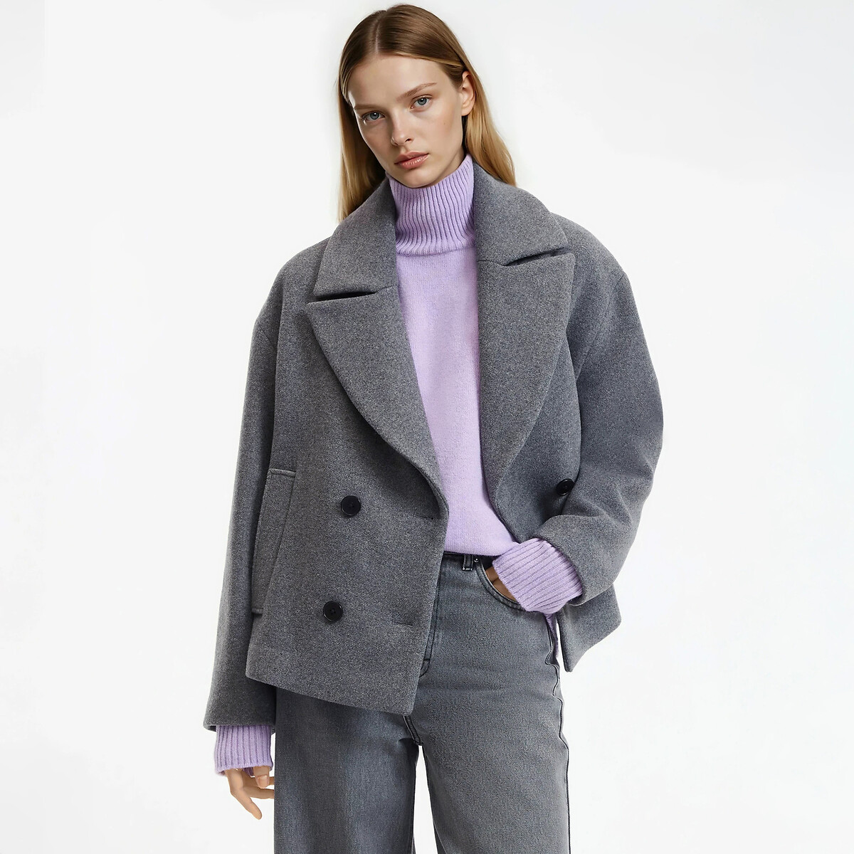 La Redoute Collections Παλτό με κουμπιά