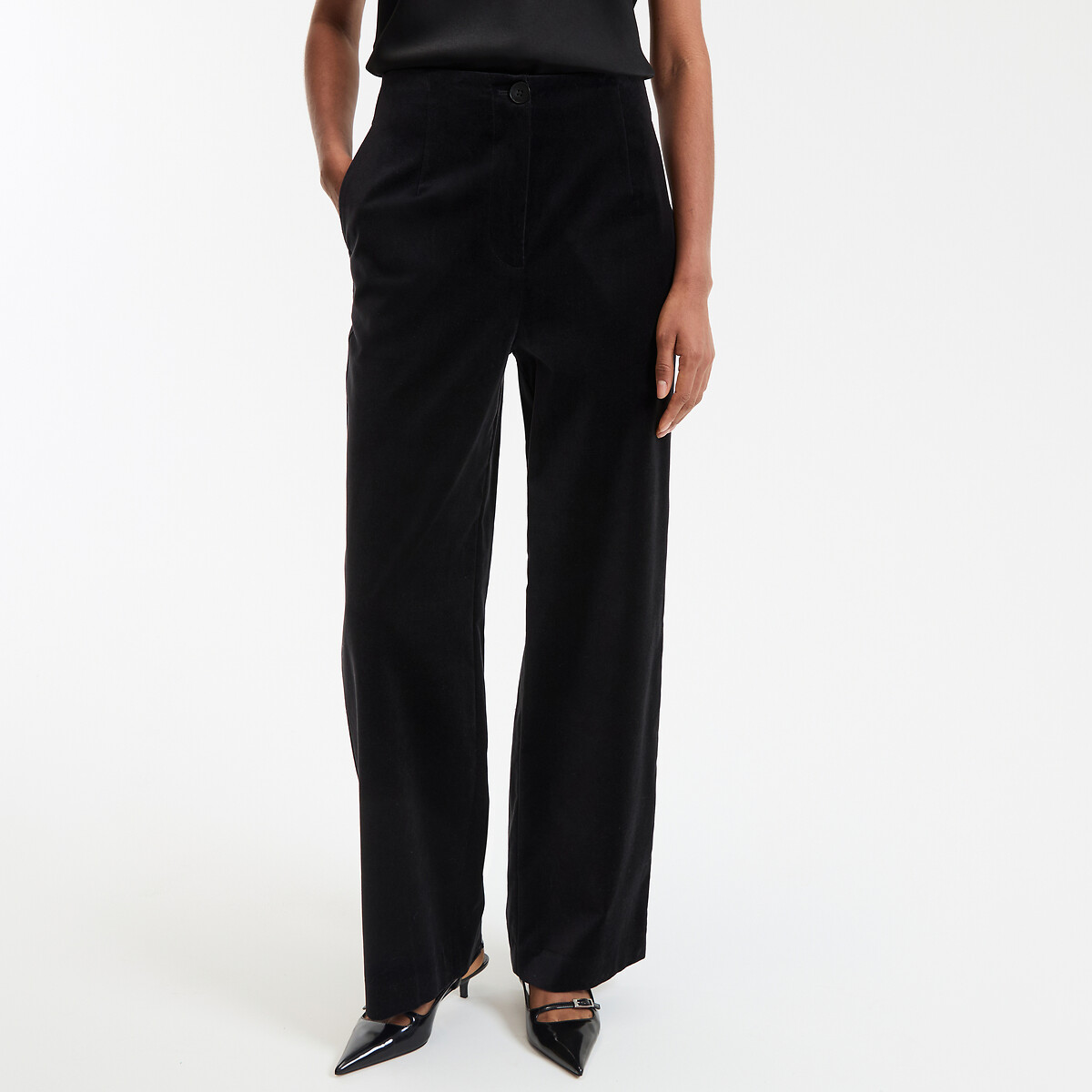 Φαρδύ παντελόνι από απαλό βελούδο