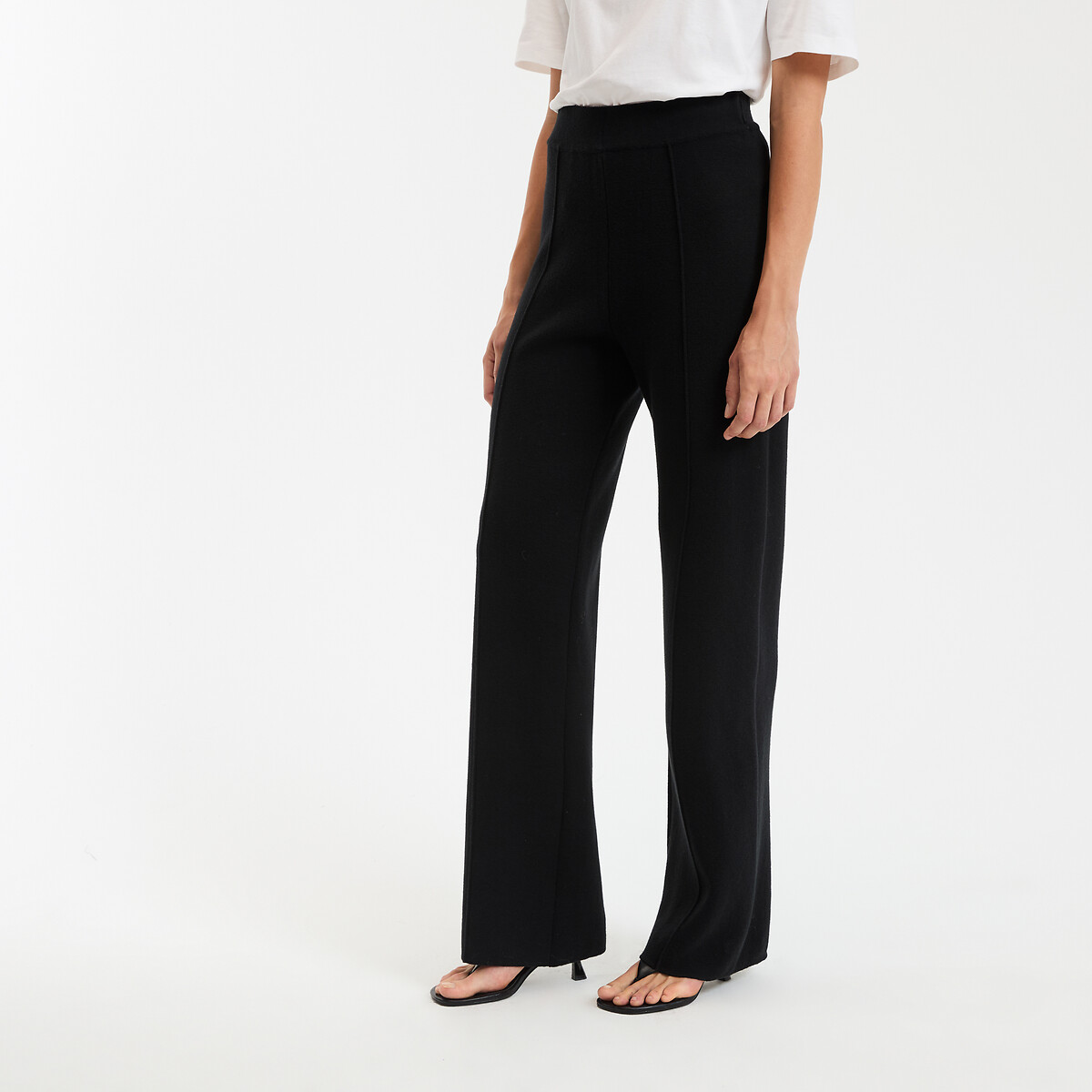 La Redoute Collections Ψηλόμεσο παντελόνι με φαρδιά γραμμή