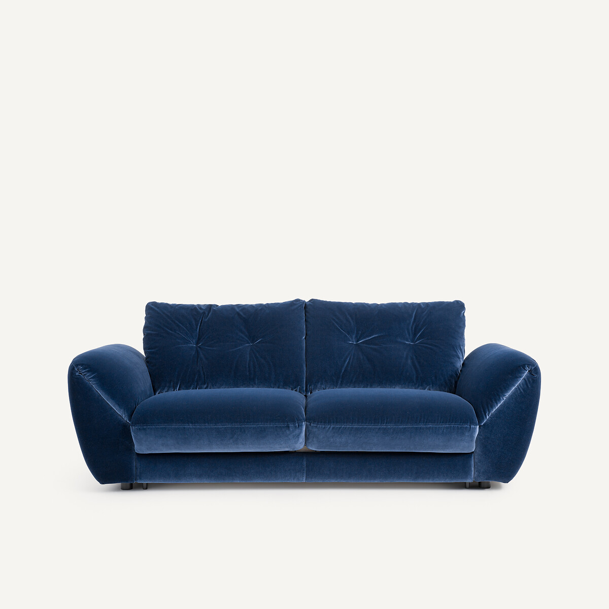 Πτυσσόμενος τριθέσιος καναπές-κρεβάτι με βελούδινη ταπετσαρία Μ107xΠ226xΥ87cm