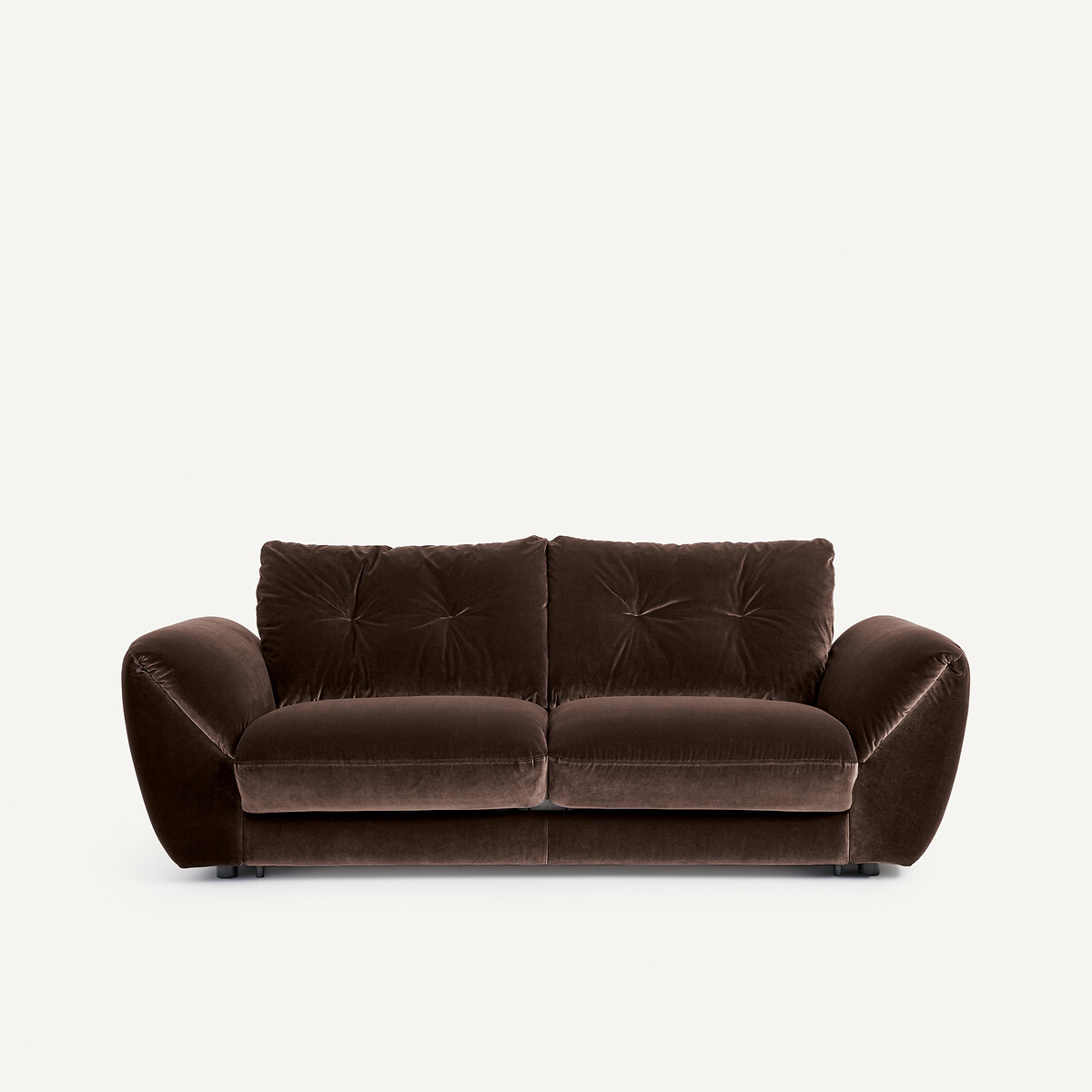 Πτυσσόμενος τριθέσιος καναπές-κρεβάτι με βελούδινη ταπετσαρία Μ107xΠ226xΥ87cm