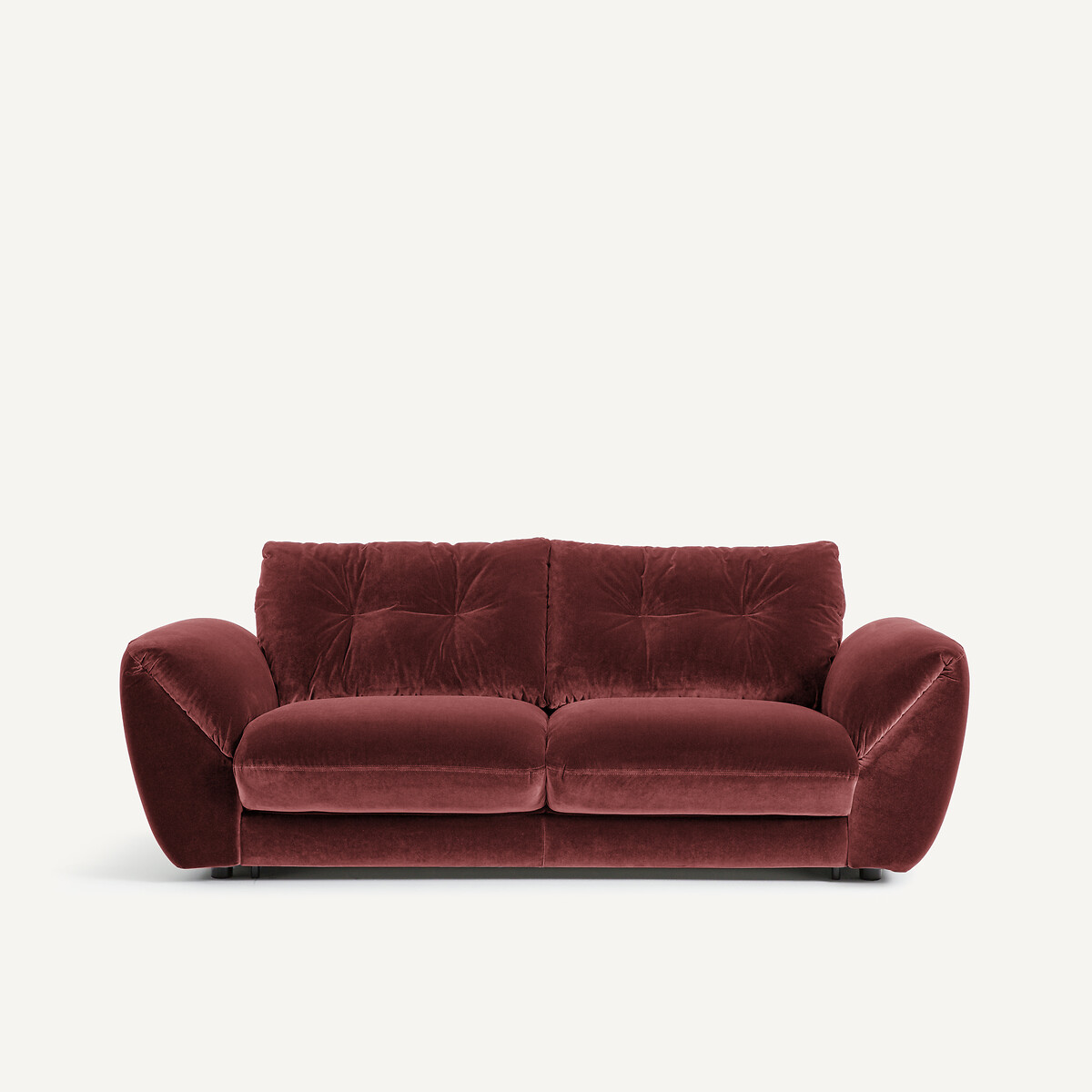 Πτυσσόμενος τριθέσιος καναπές-κρεβάτι με βελούδινη ταπετσαρία Μ107xΠ226xΥ87cm