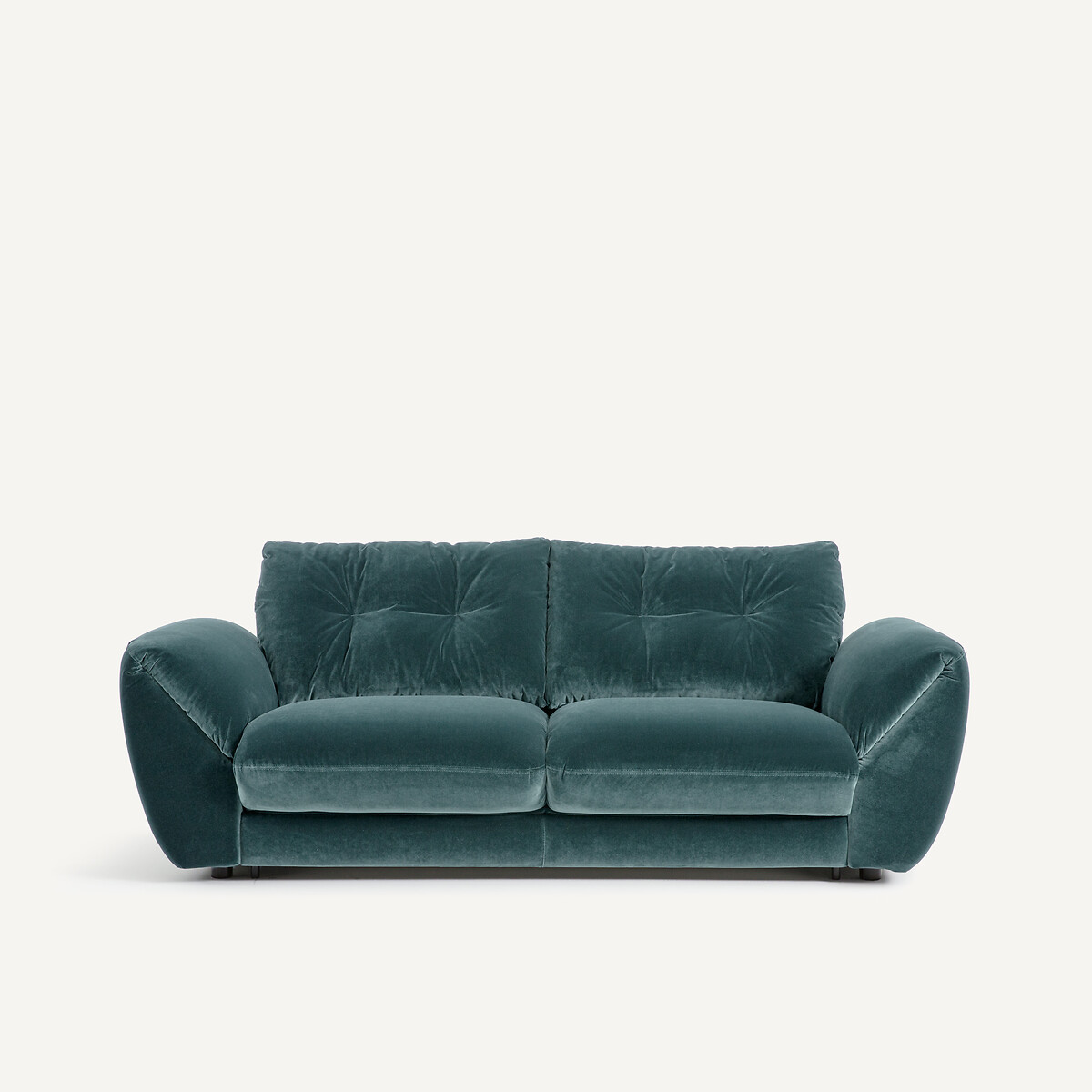 Πτυσσόμενος τριθέσιος καναπές-κρεβάτι με βελούδινη ταπετσαρία Μ107xΠ226xΥ87cm