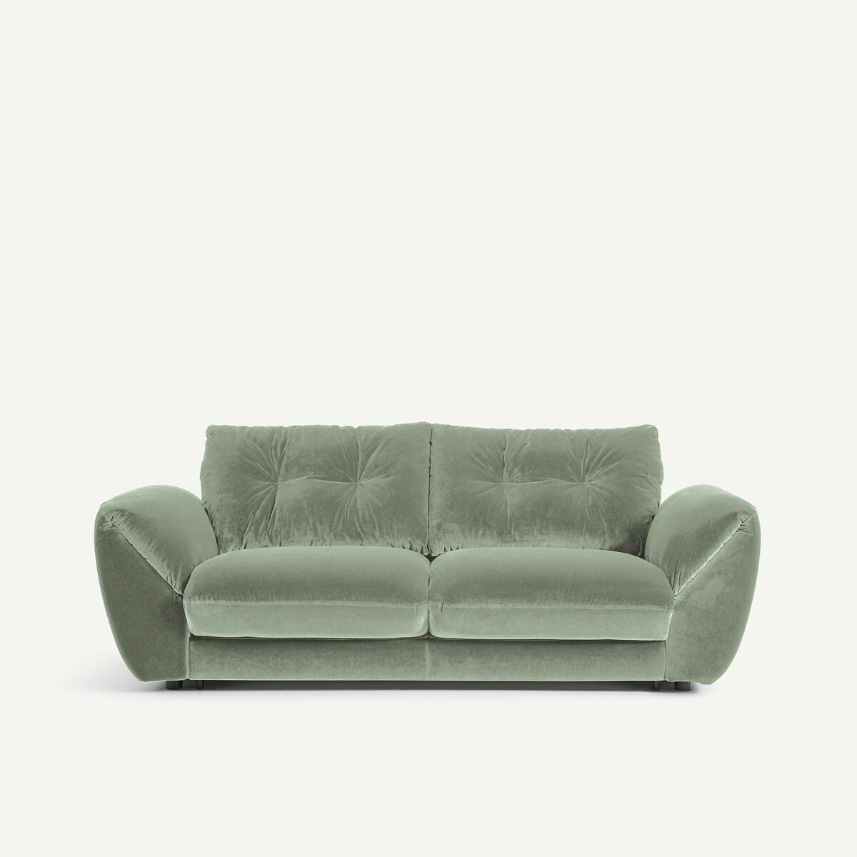 Πτυσσόμενος τριθέσιος καναπές-κρεβάτι με βελούδινη ταπετσαρία Μ107xΠ226xΥ87cm