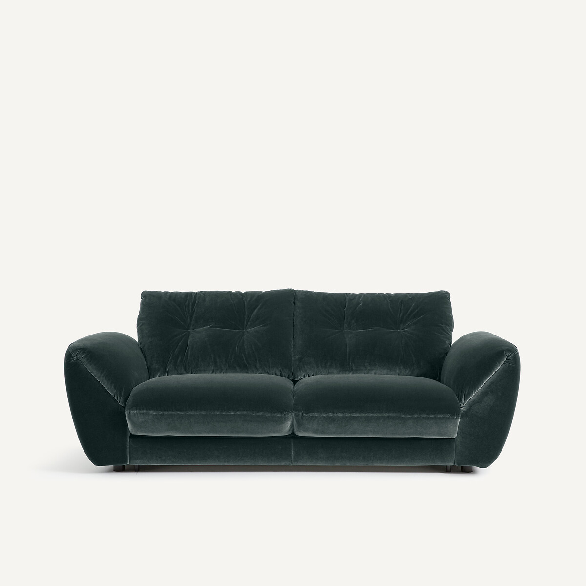 Πτυσσόμενος τριθέσιος καναπές-κρεβάτι με βελούδινη ταπετσαρία Μ107xΠ226xΥ87cm