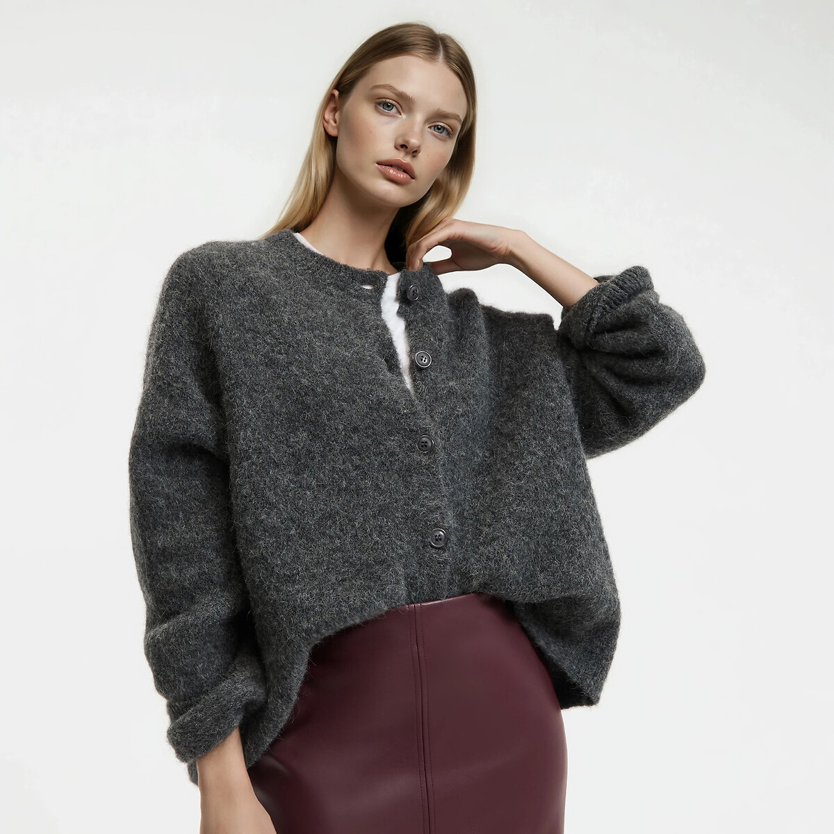 La Redoute Collections Ζακέτα από μείγμα αλπακά