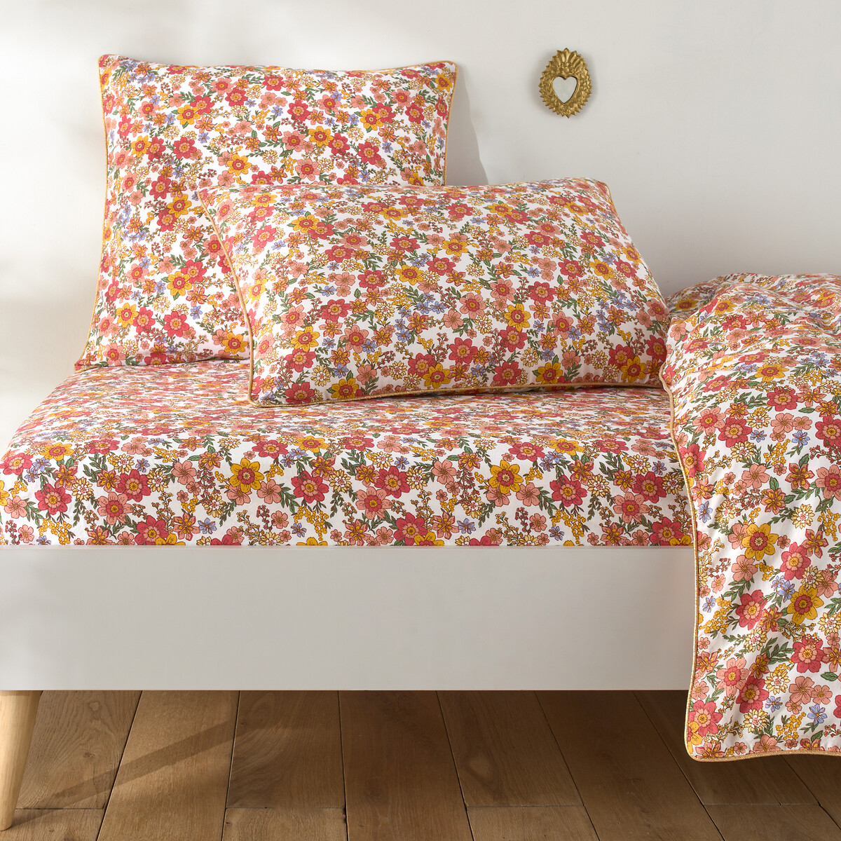 Σεντόνι με λάστιχο από πλυμένο βαμβάκι 25 εκ. 90x190 cm