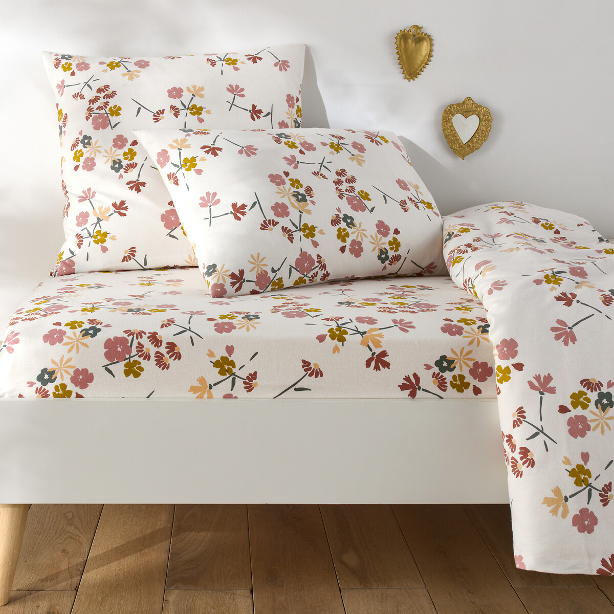 La Redoute Interieurs Σεντόνι με λάστιχο από φανέλα βαμβακερή 90x190 cm